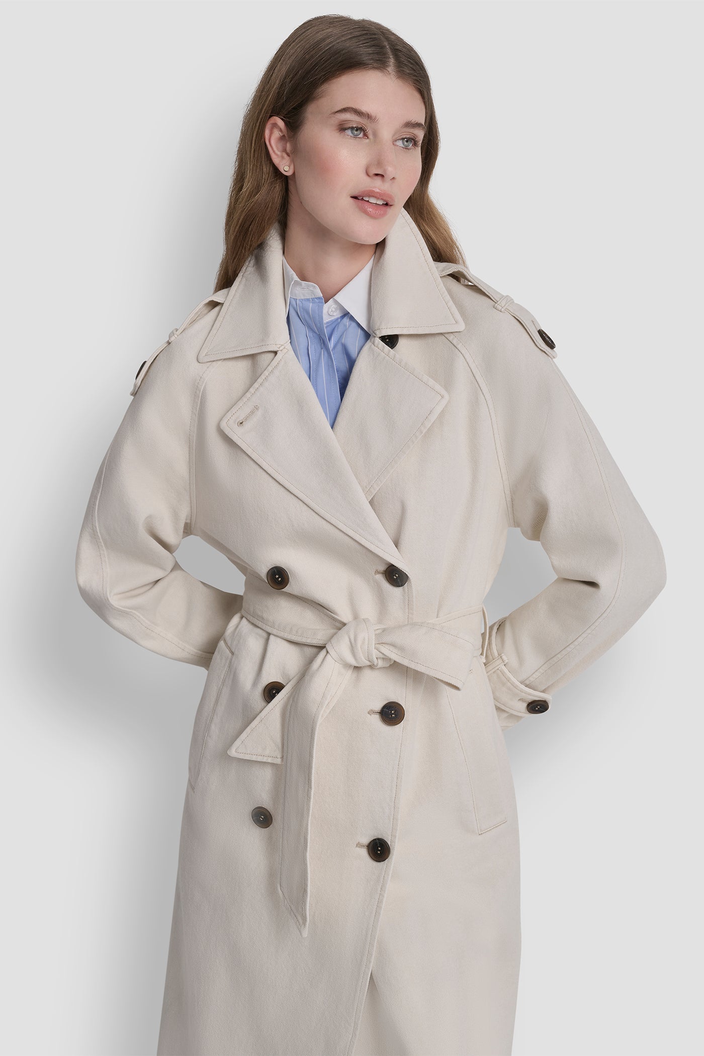 LONG BELTED TRENCH COAT VIEW 5 | Spring 2026 Campaign