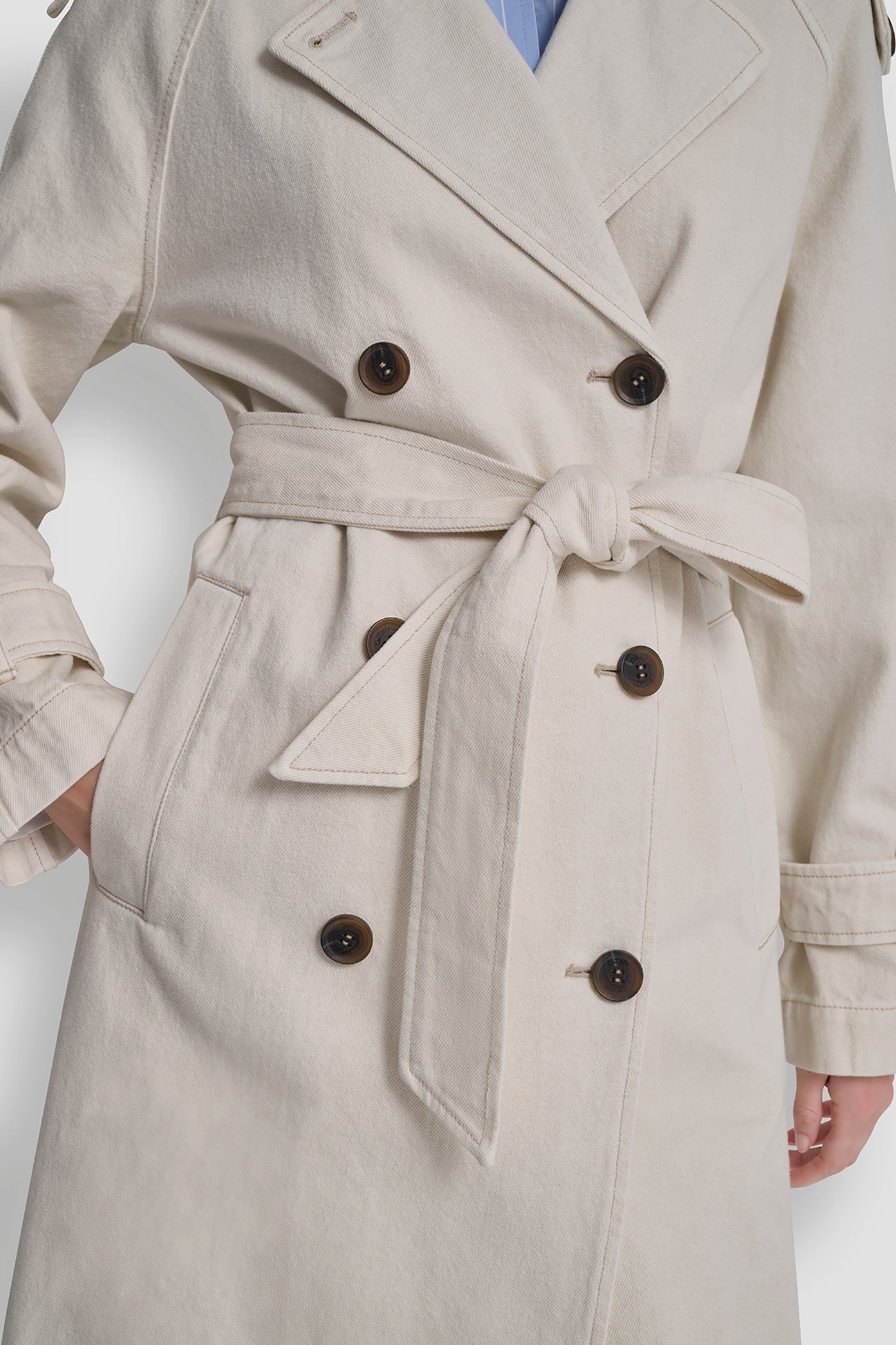 LONG BELTED TRENCH COAT VIEW 7 | WOMENS COATS & JACKETS