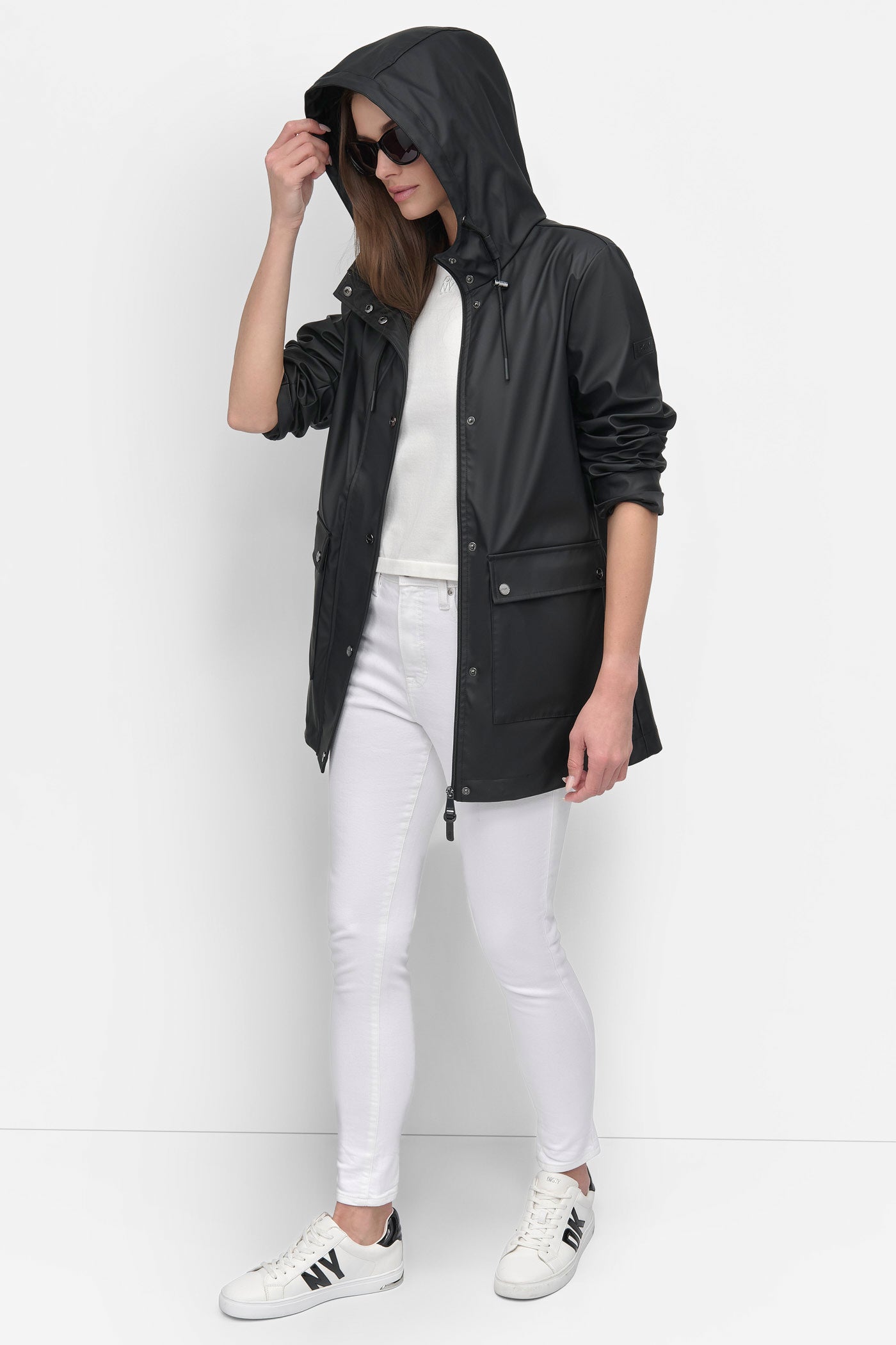 BUTTON UP RAIN COAT VIEW 9