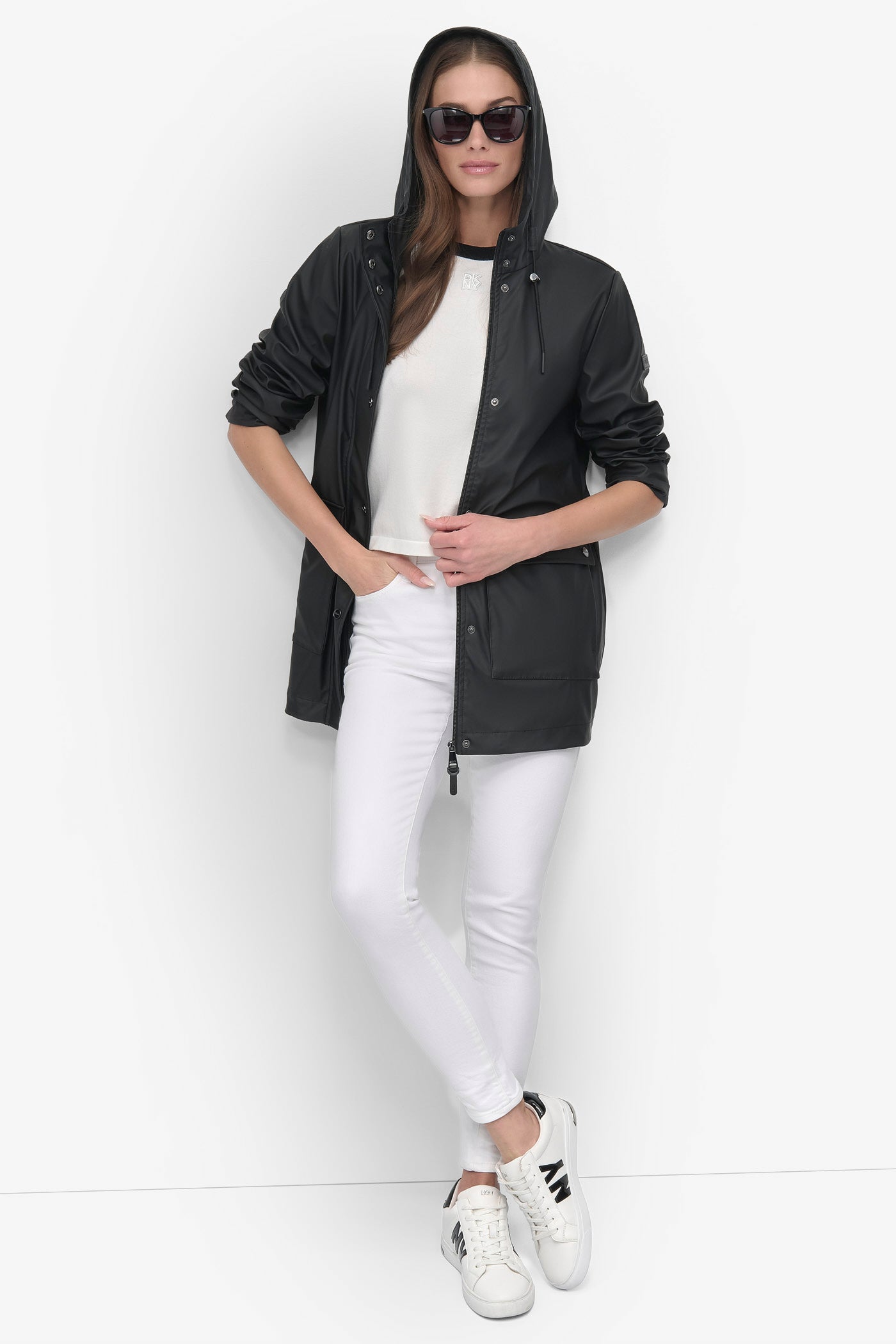 BUTTON UP RAIN COAT VIEW 8