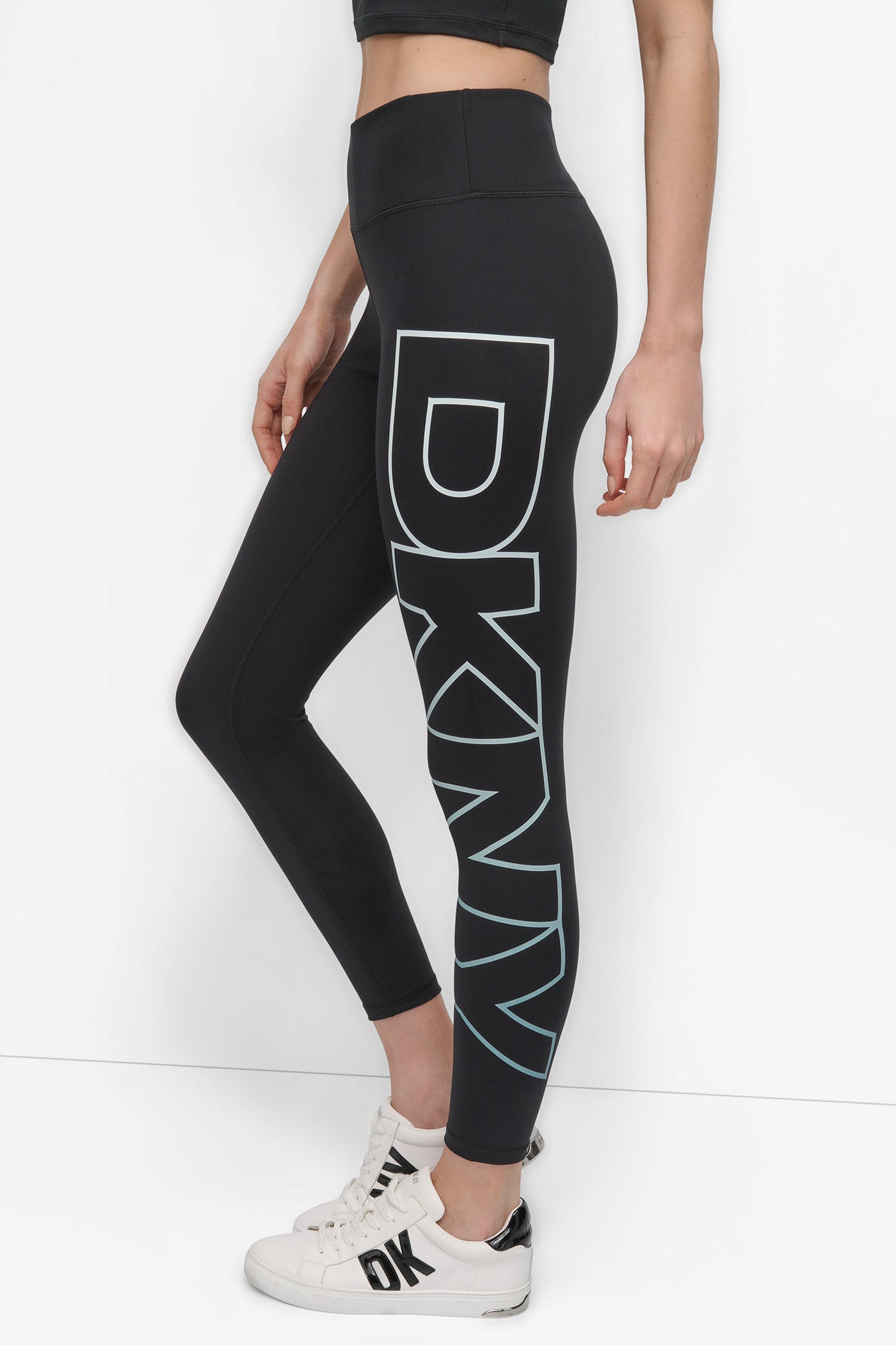 MID-RISE LOGO 7/8 COMPRESSION LEGGING VIEW 3 | Leggings