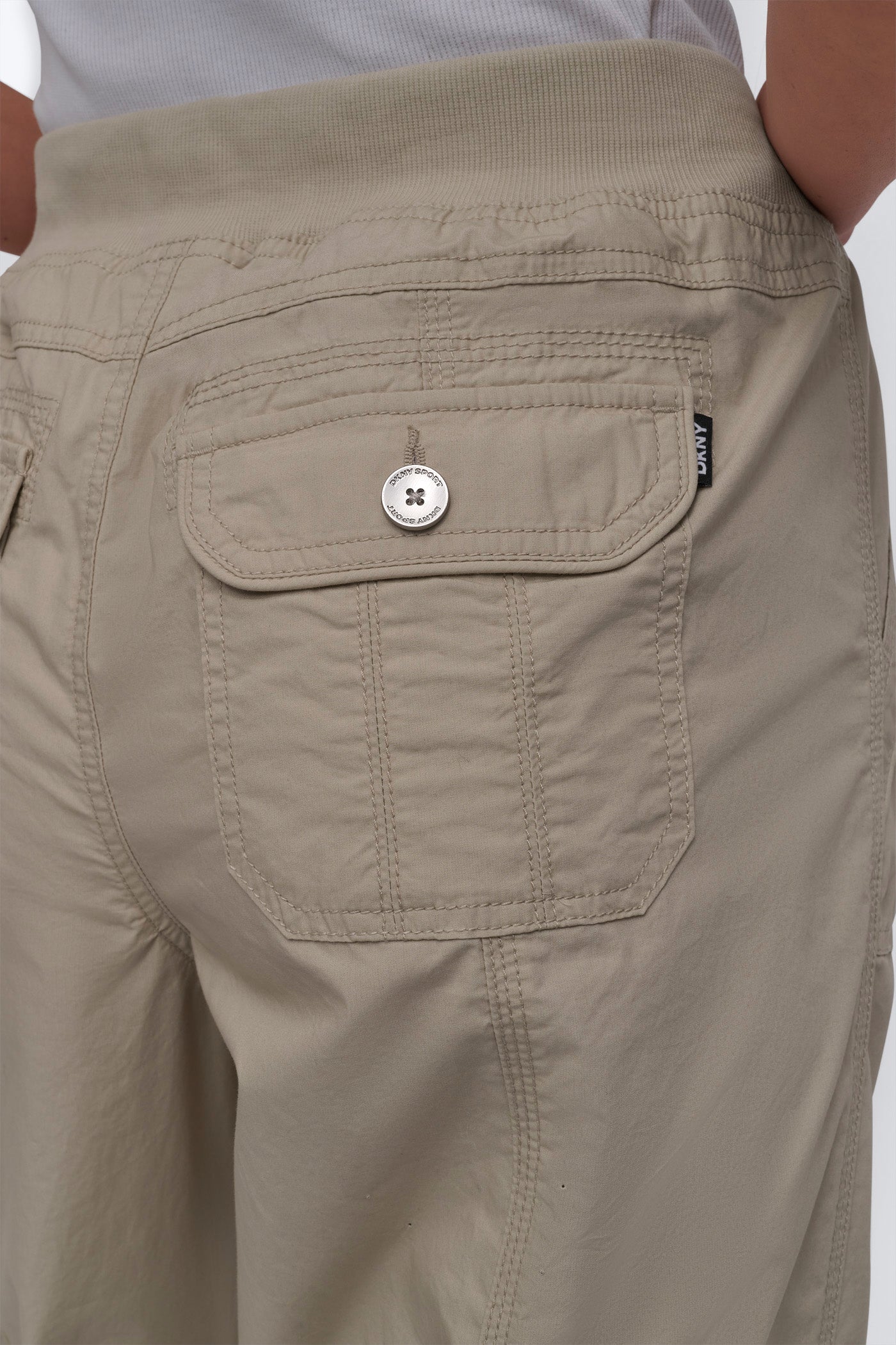 HIGH-RISE SHIRRED UTILITY CAPRI PANT VIEW 5 | Pants & Denim