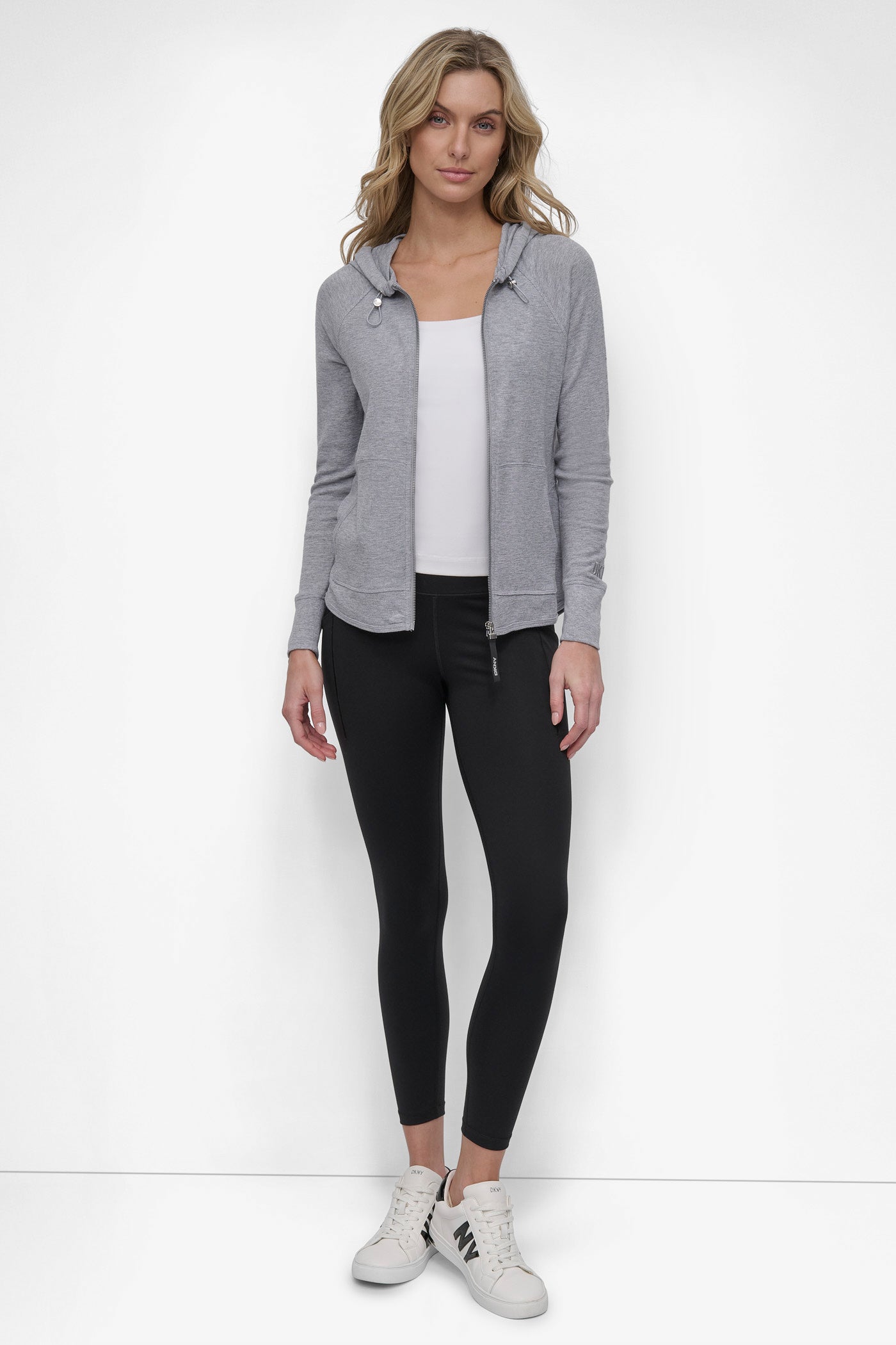 SLUB WAFFLE KNIT HOODIE VIEW 7 | Under $50
