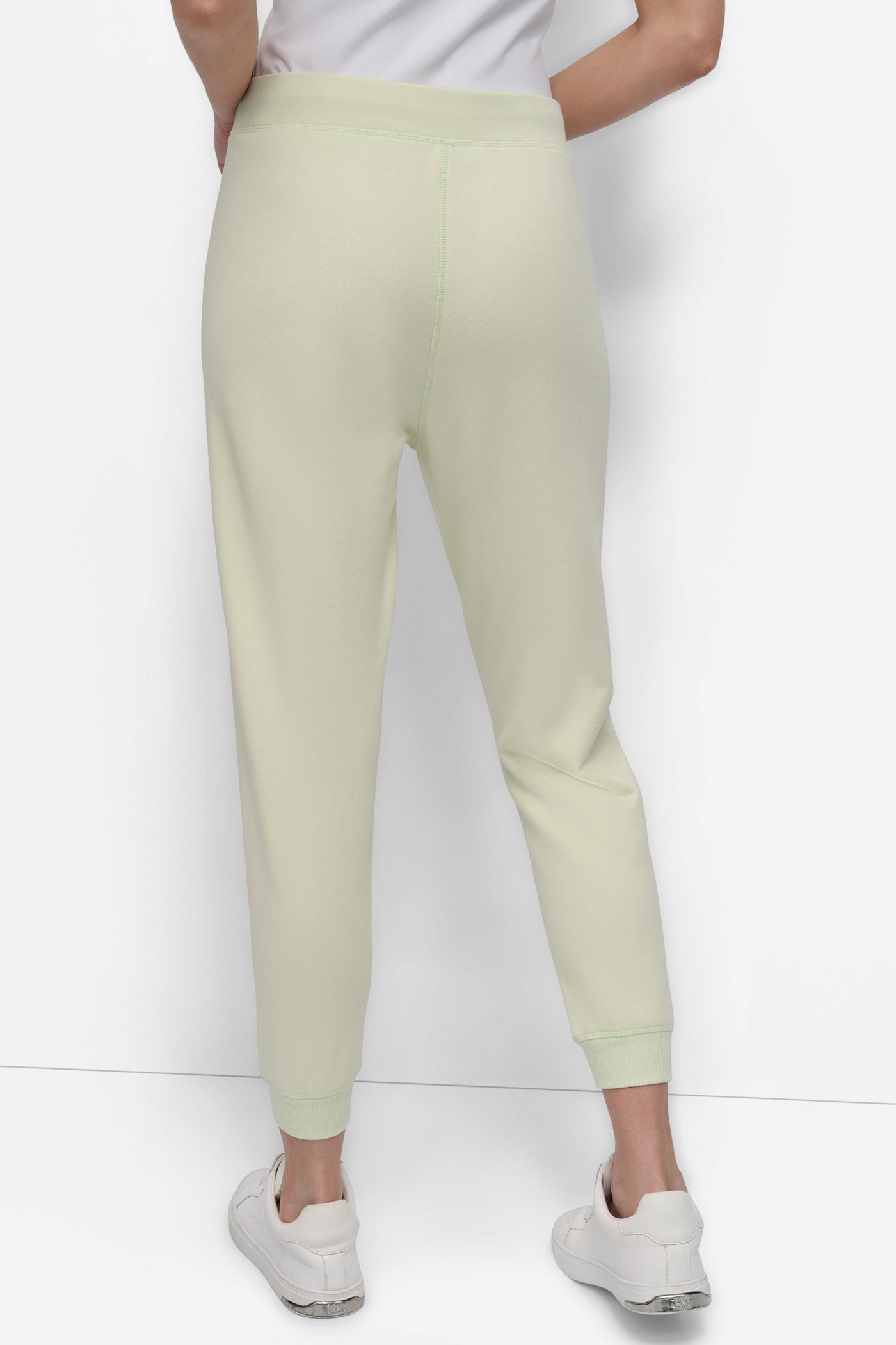 ICED PEAR HIGH-RISE LOGO EMBROIDERED TAPERED JOGGER, BACK VIEW | Sweatshirts & Joggers