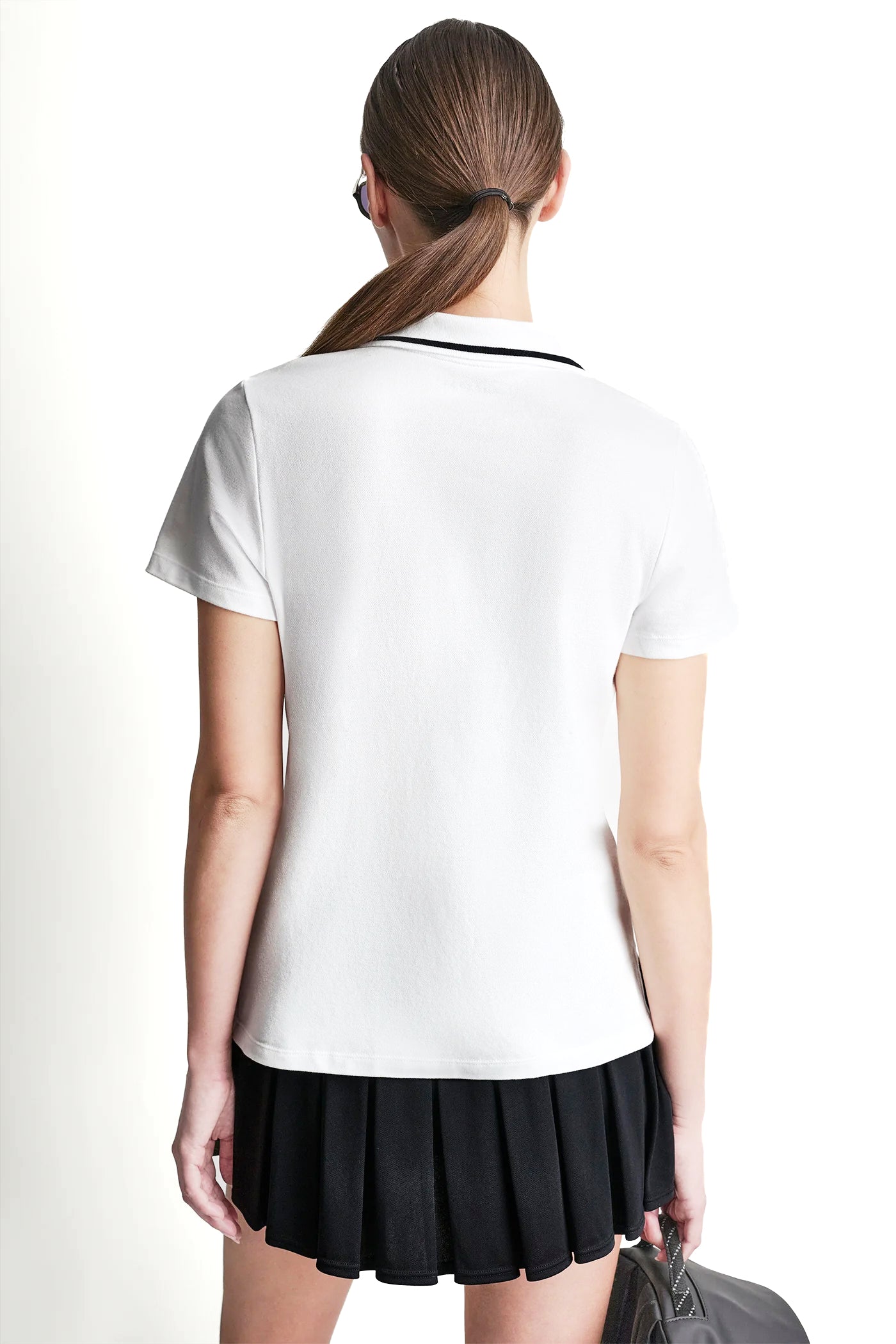 LOGO EMBROIDERED ZIP POLO VIEW 3 | SALE CLOTHING