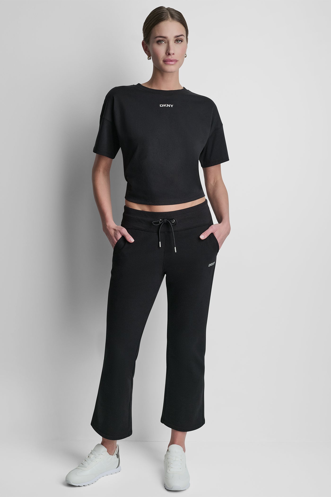 METALLIC BUBBLE LOGO FLARE PANT VIEW 5 | Sport Essentials
