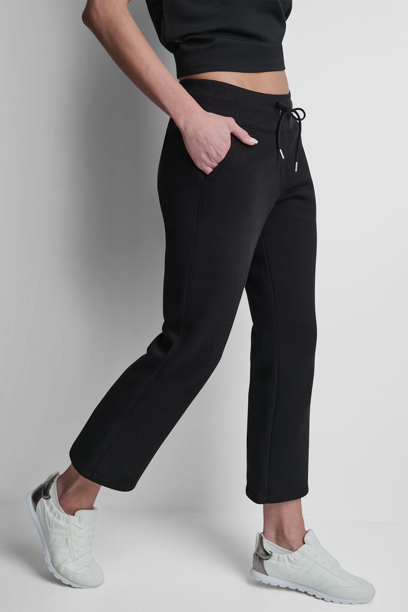 METALLIC BUBBLE LOGO FLARE PANT VIEW 4 | Sport Essentials