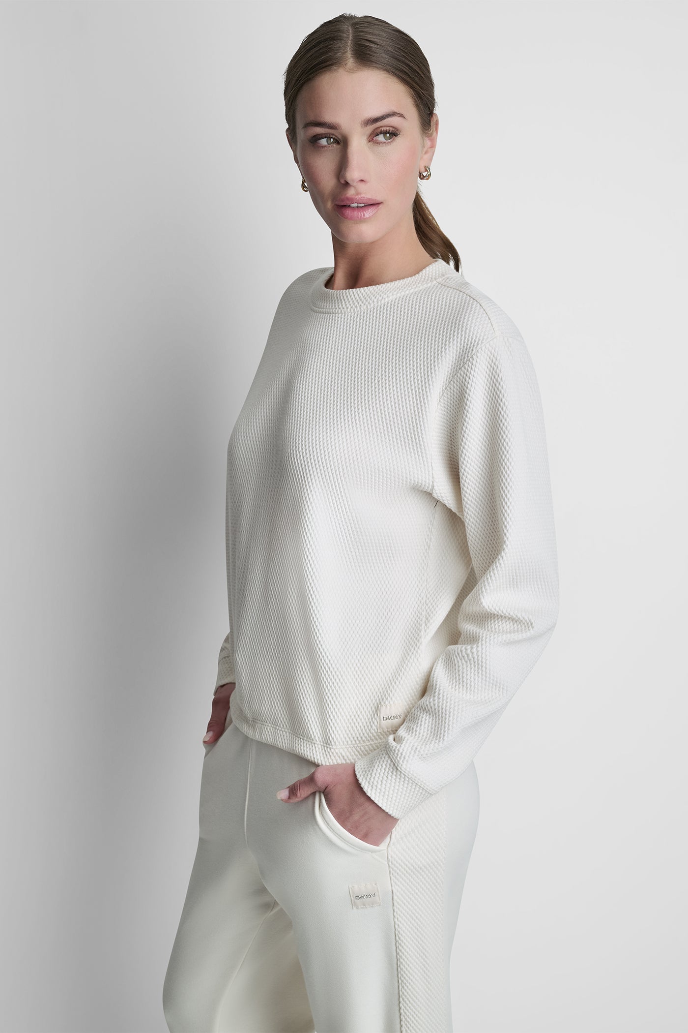 JACQUARD KNIT PULLOVER VIEW 3 | DKNY Sport