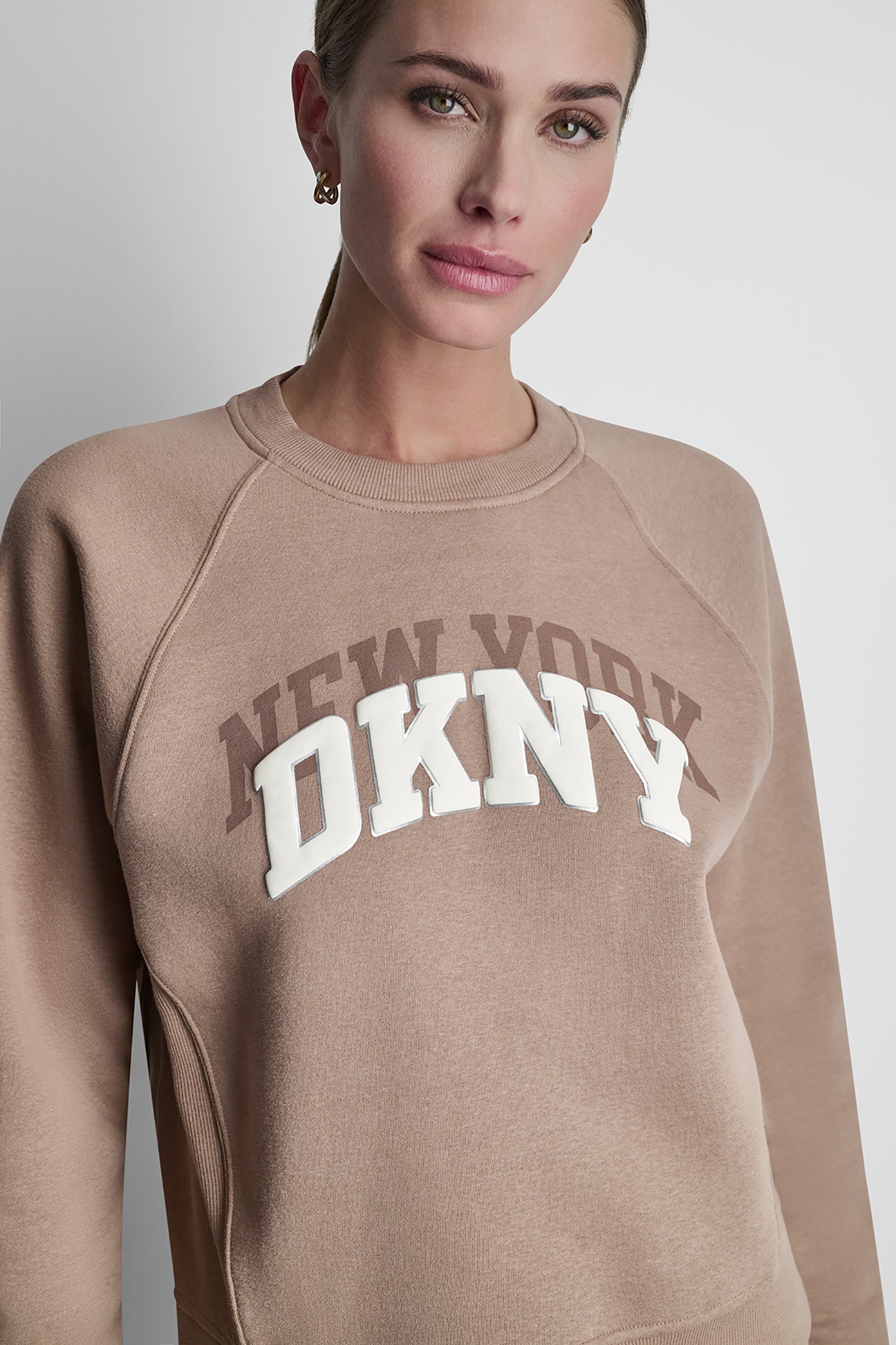 Woodsmoke SHADOW VARSITY LOGO CREW NECK, VIEW 2 | Summer Collection