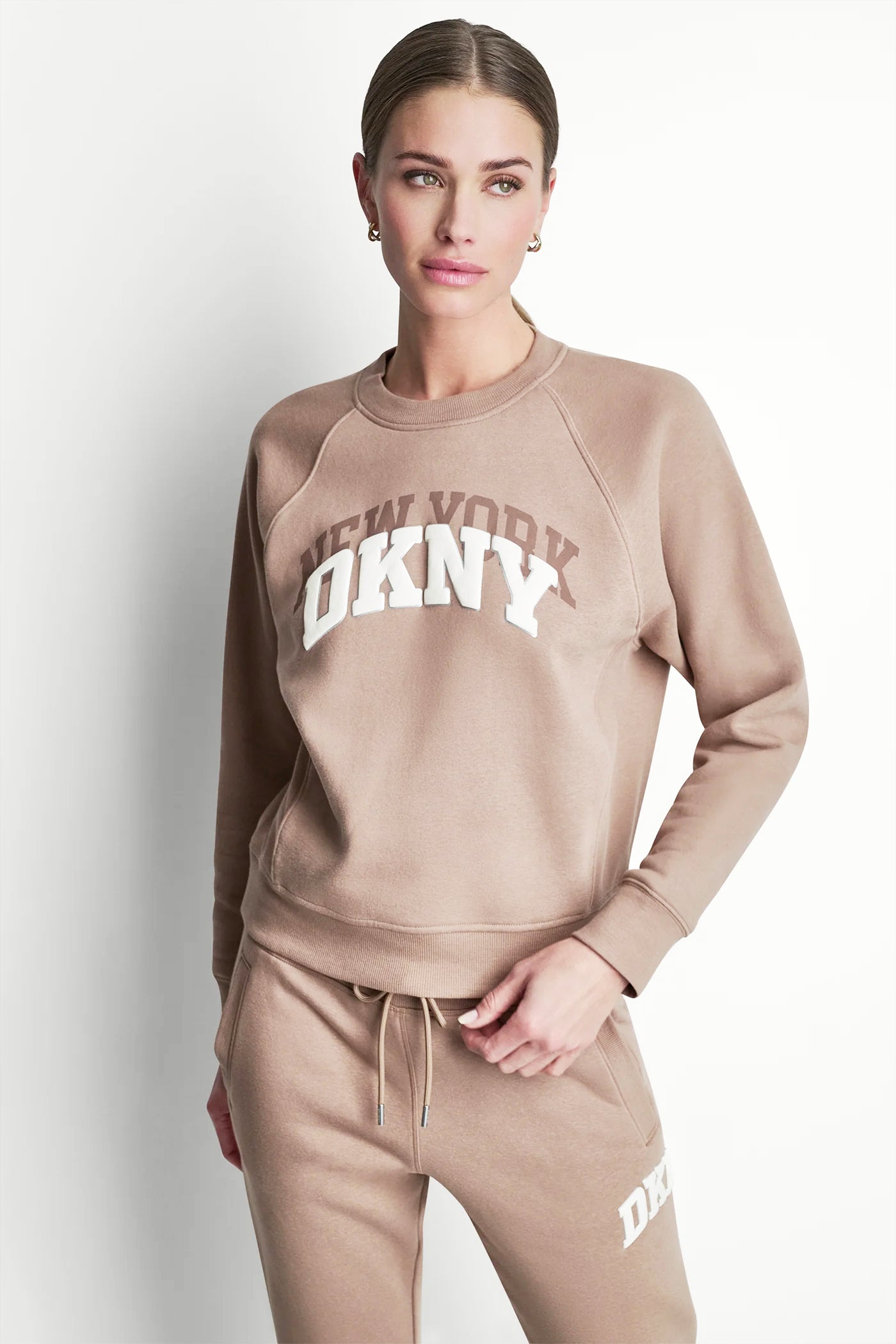 Woodsmoke SHADOW VARSITY LOGO CREW NECK, VIEW 2 | Sweatshirts & Joggers