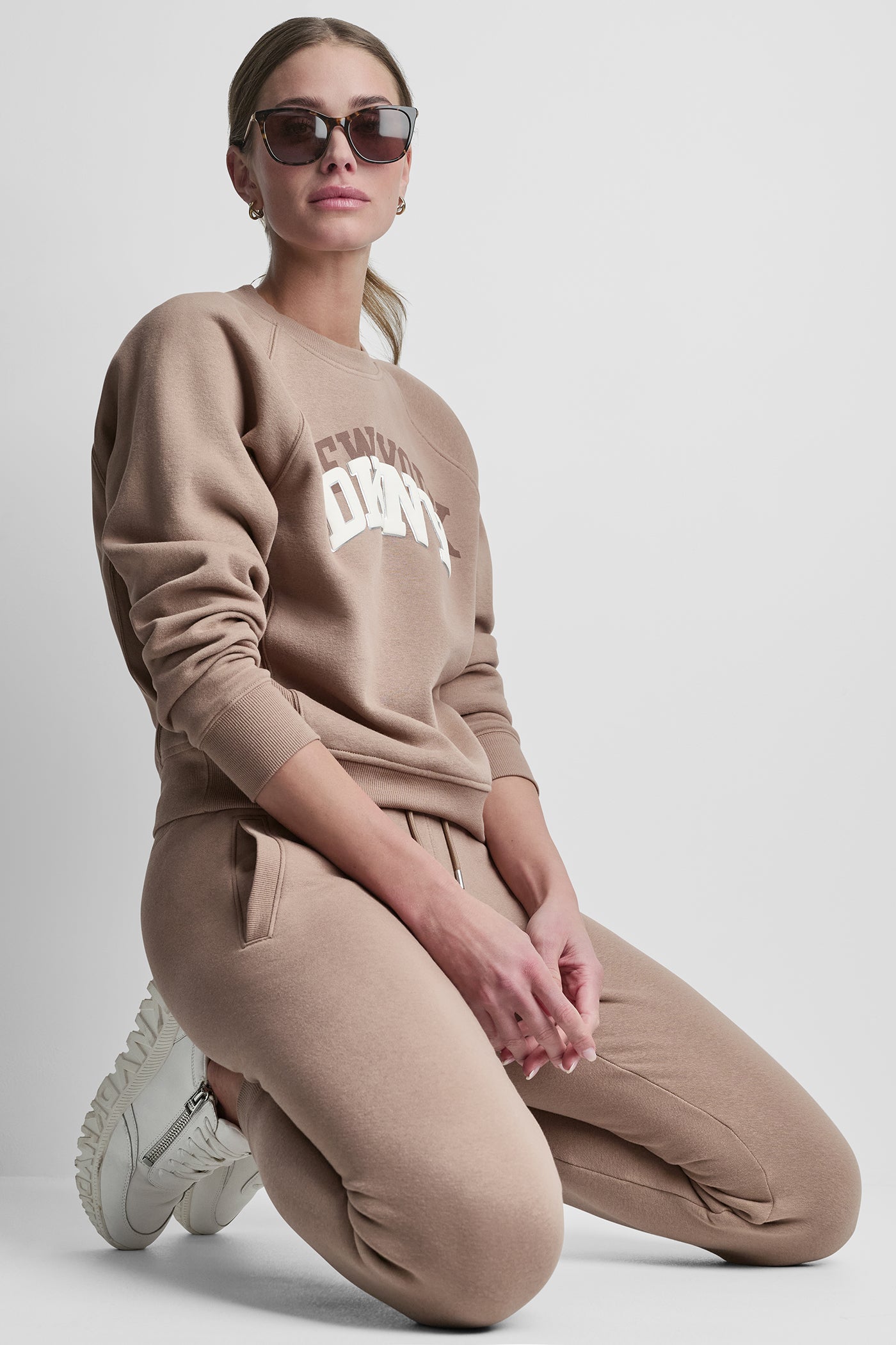MID-RISE VARSITY LOGO JOGGER VIEW 7 | DKNY Sport