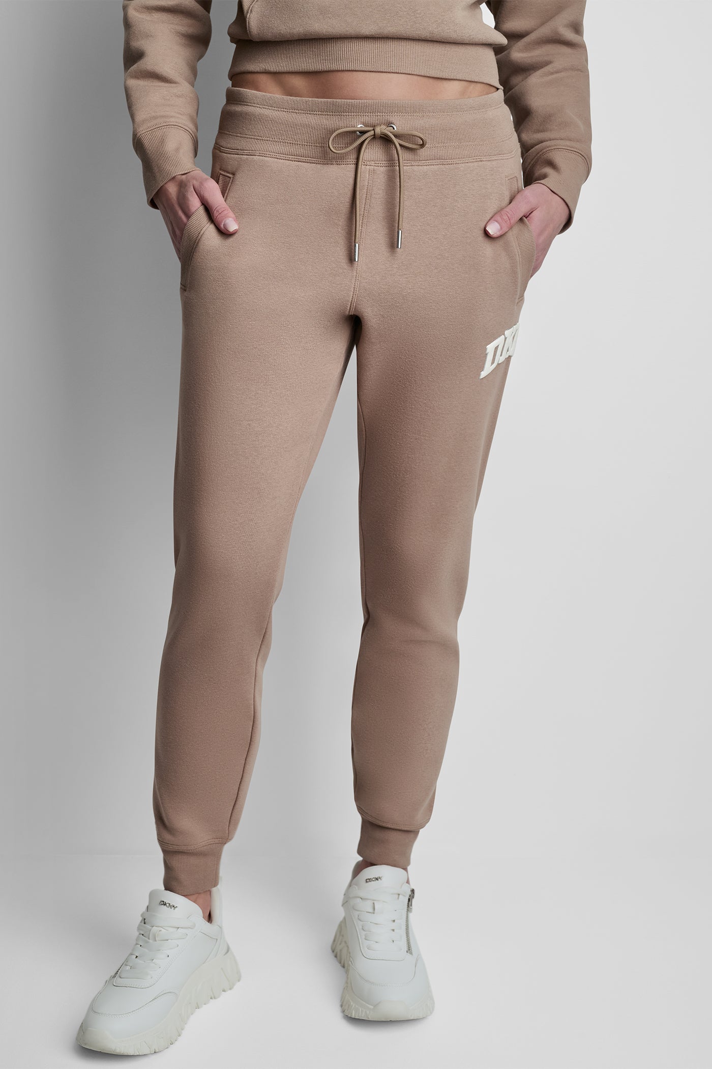 MID-RISE VARSITY LOGO JOGGER VIEW 4 | DKNY Sport
