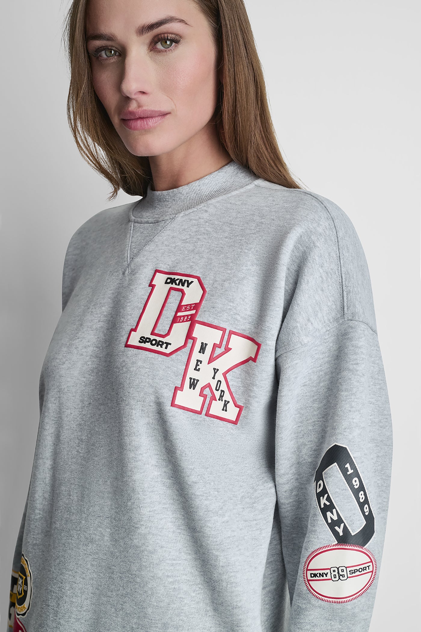 CAMPUS PATCH LONG SLEEVE SNEAKER DRESS VIEW 6