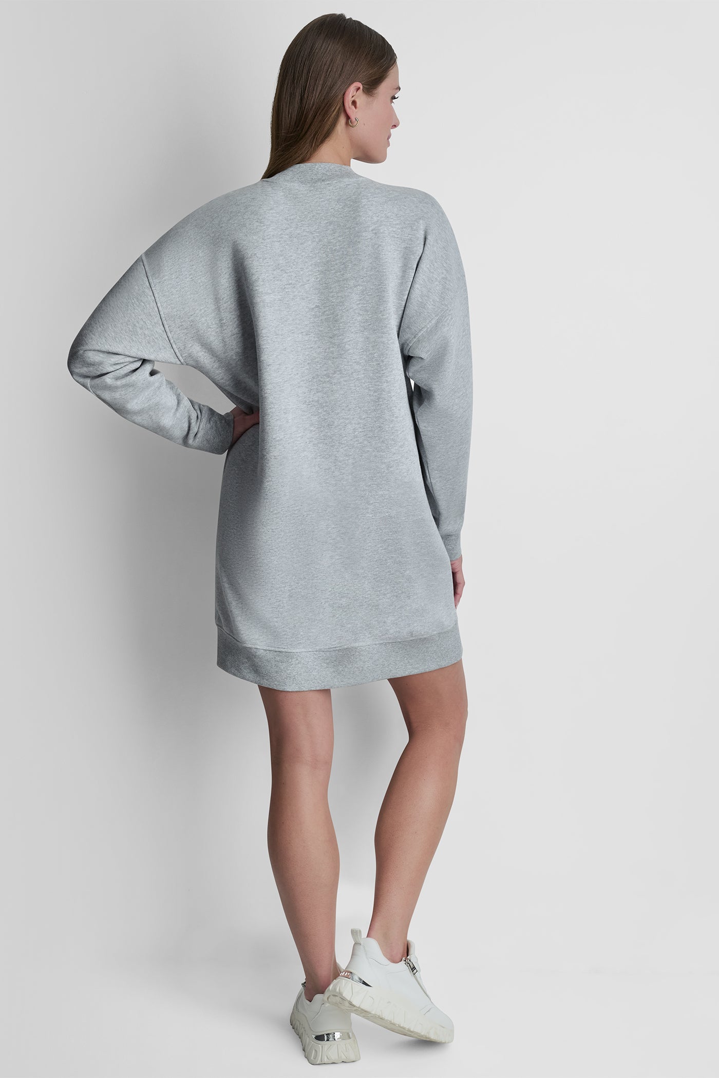 CAMPUS PATCH LONG SLEEVE SNEAKER DRESS VIEW 3