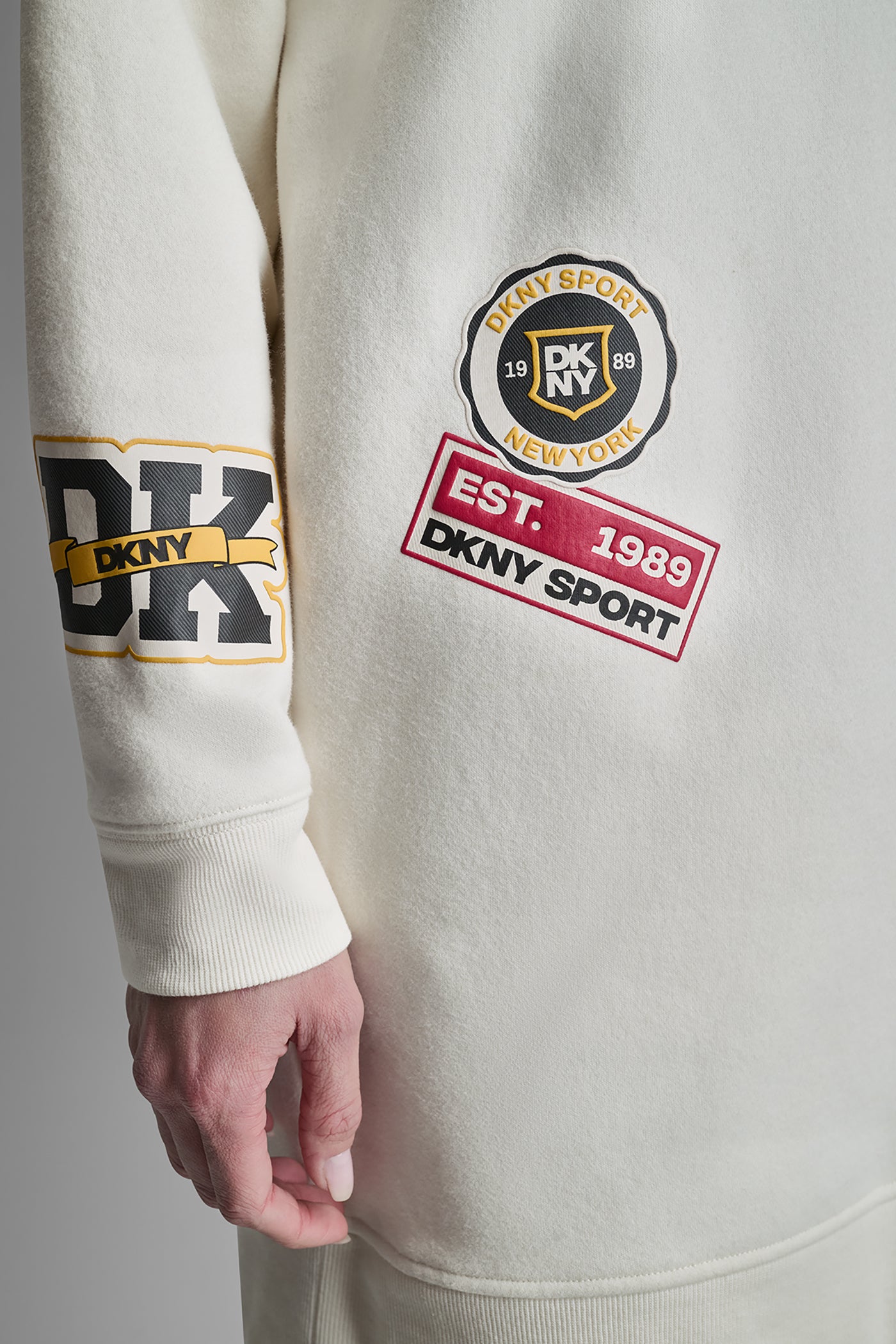 CAMPUS PATCH LONG SLEEVE SNEAKER DRESS VIEW 7