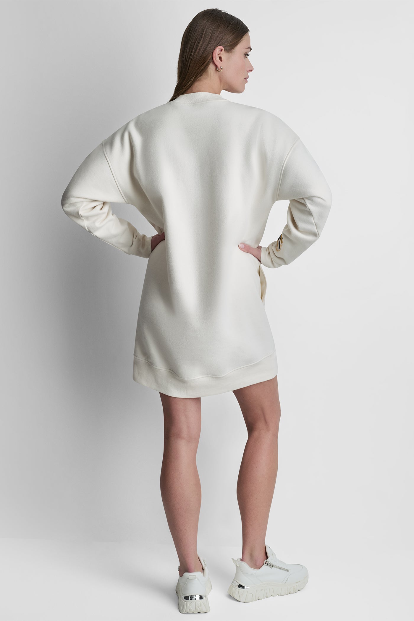 CAMPUS PATCH LONG SLEEVE SNEAKER DRESS VIEW 3