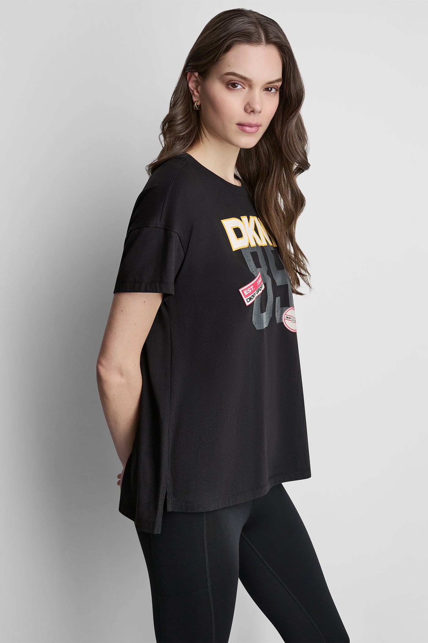 CAMPUS PATCH DROP SHOULDER TEE VIEW 4 | Summer Collection