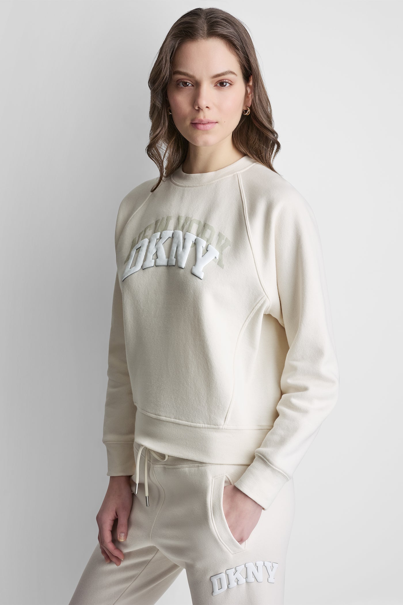 Shadow Varsity Logo Crew Neck | Sweatshirt | DKNY