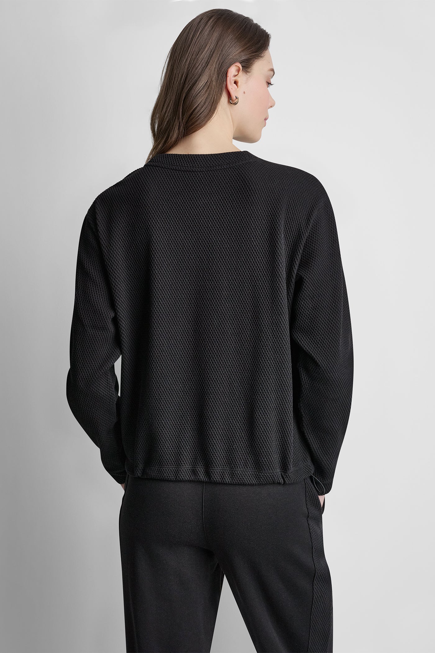 JACQUARD KNIT PULLOVER VIEW 3 | DKNY Promo