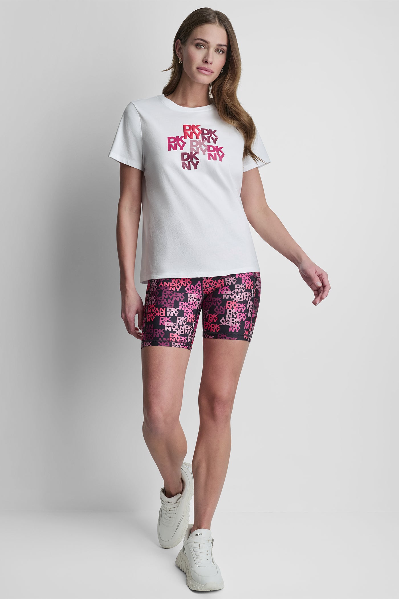 DKNY CAMO MIXED MEDIA LOGO TEE VIEW 6 | Sport Essentials