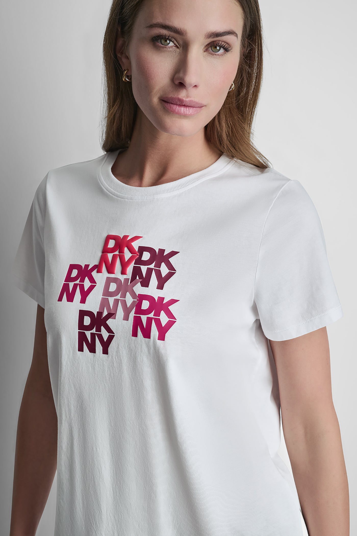 DKNY CAMO MIXED MEDIA LOGO TEE VIEW 5 | Sport Essentials