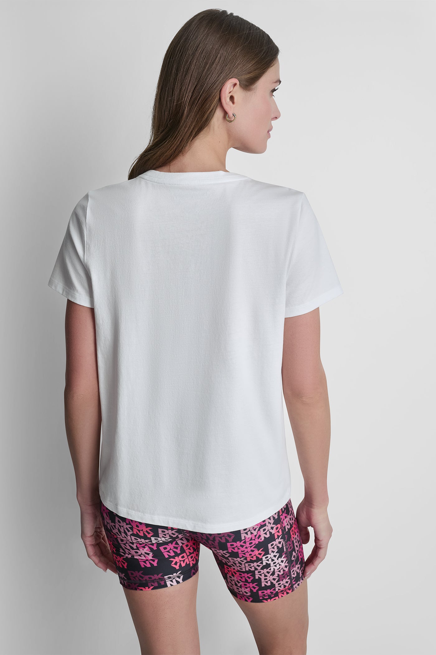 DKNY CAMO MIXED MEDIA LOGO TEE VIEW 3 | Sport Essentials