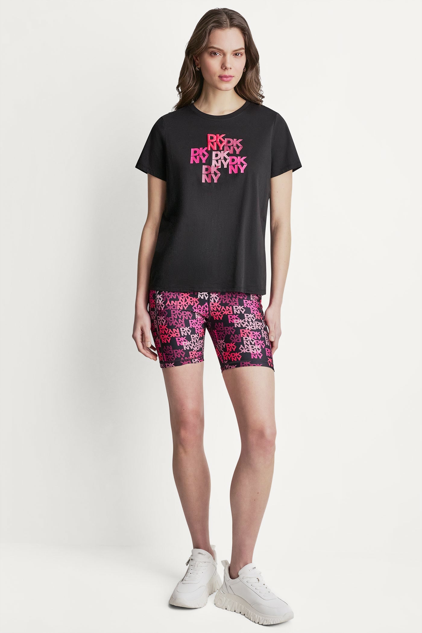 DKNY CAMO MIXED MEDIA LOGO TEE VIEW 5 | Gifts Under $100