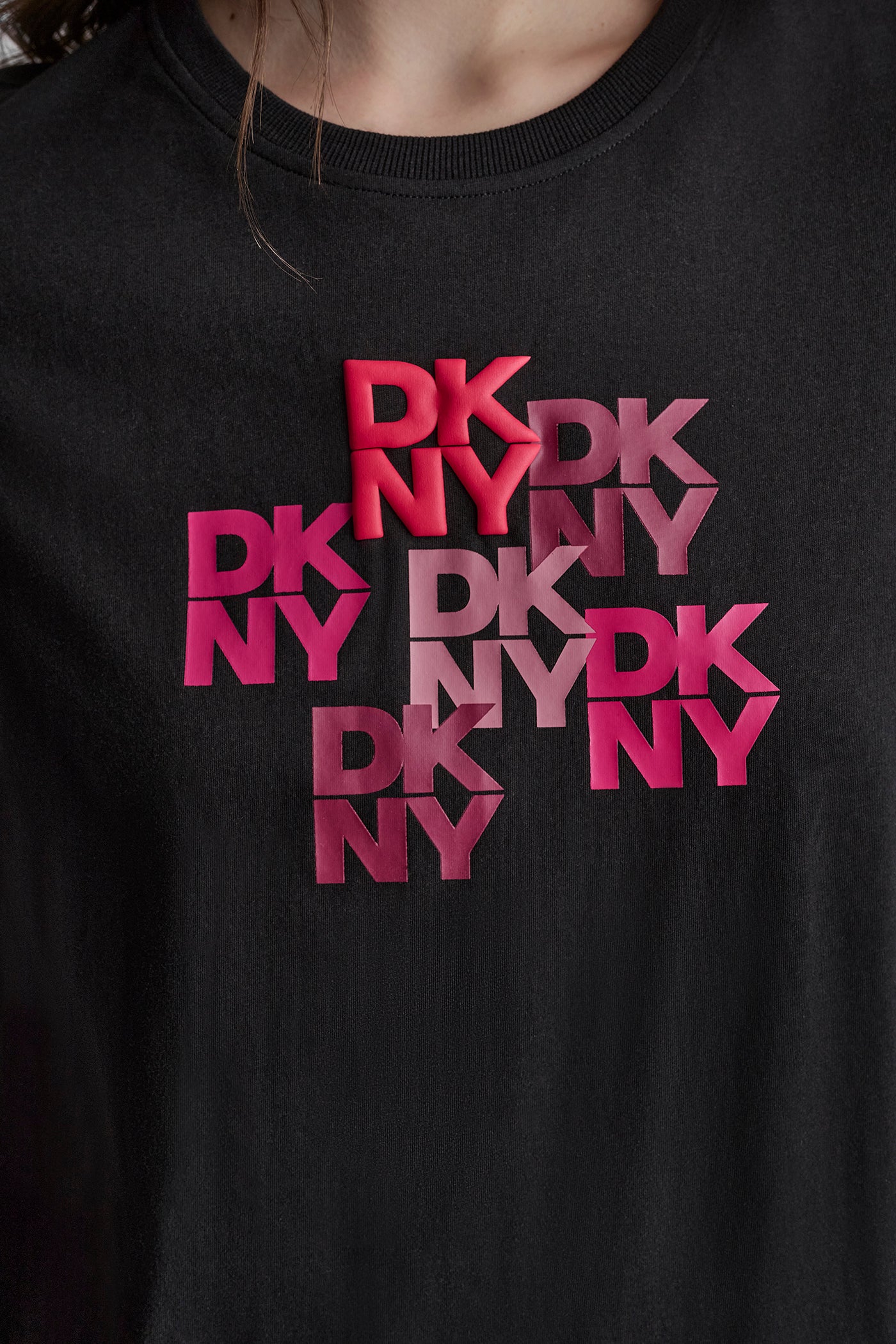 DKNY CAMO MIXED MEDIA LOGO TEE VIEW 6 | Tees & Tanks