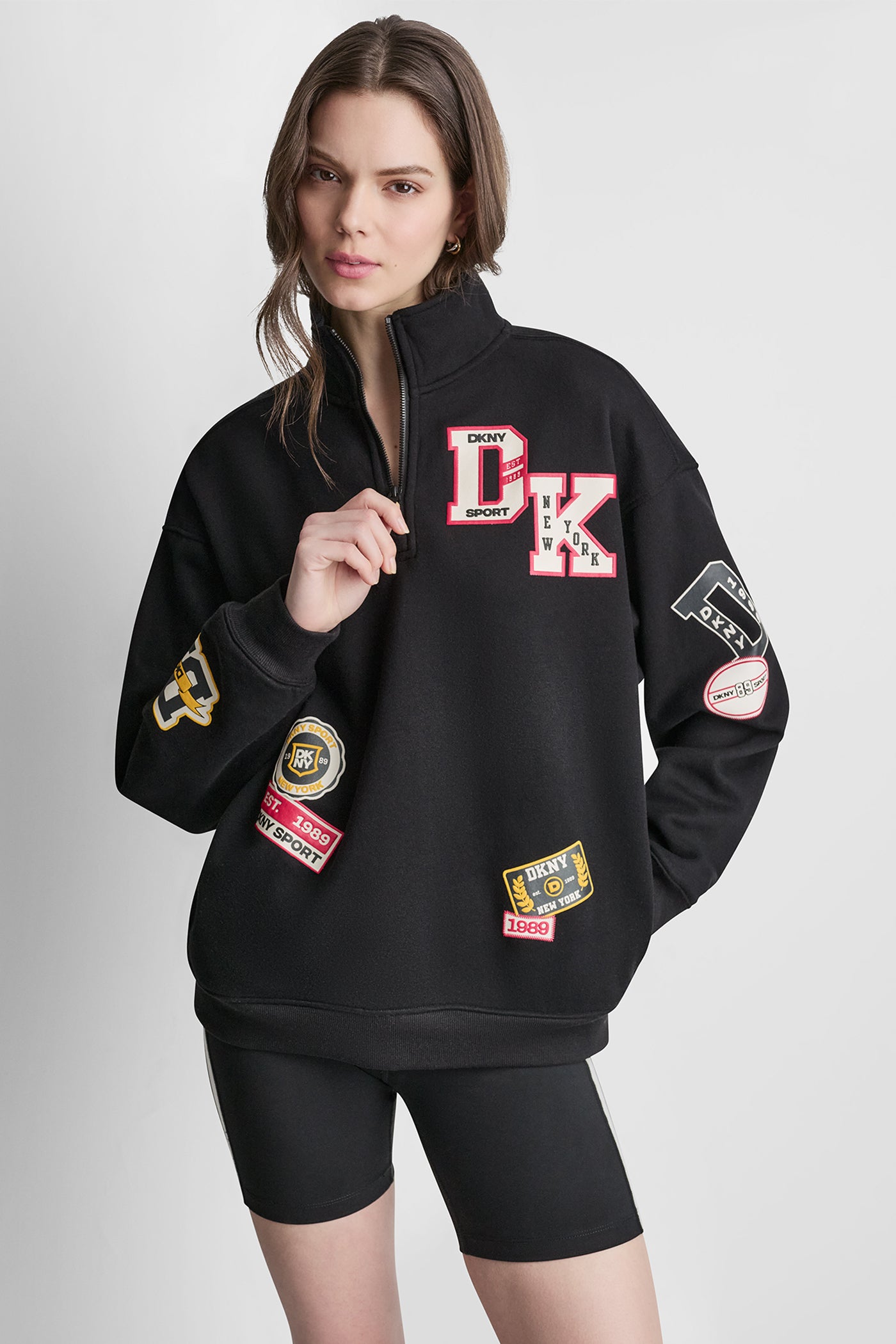 CAMPUS PATCH OVERSIZED QUARTER-ZIP VIEW 5