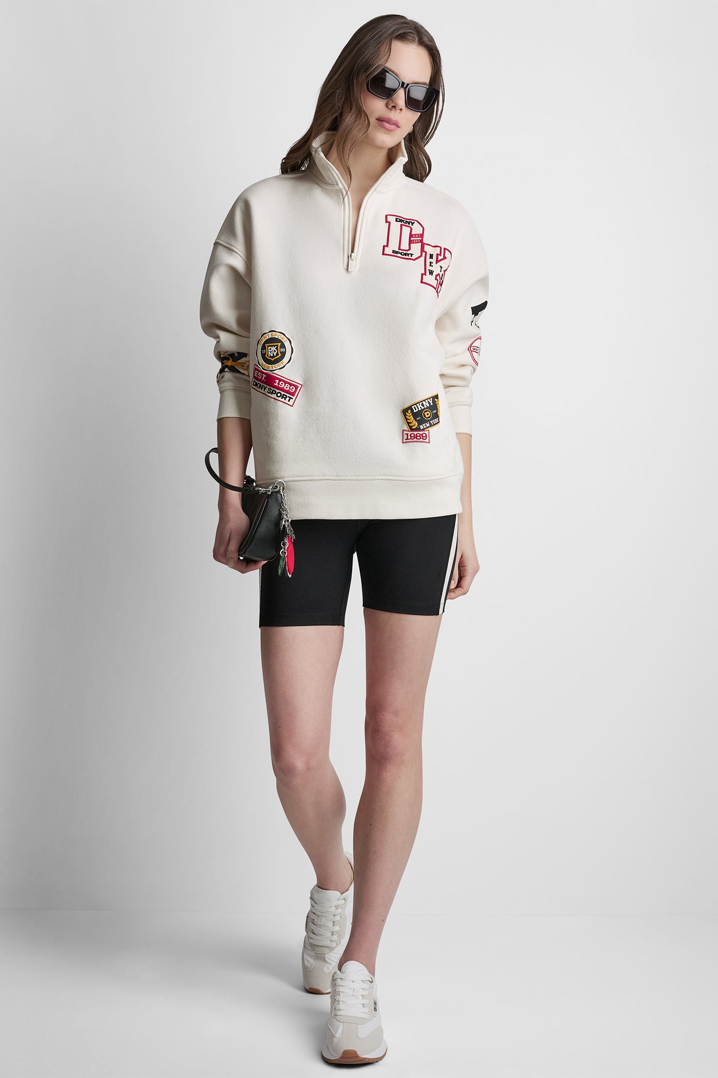 CAMPUS PATCH OVERSIZED QUARTER-ZIP VIEW 9 | Gifts Under $100