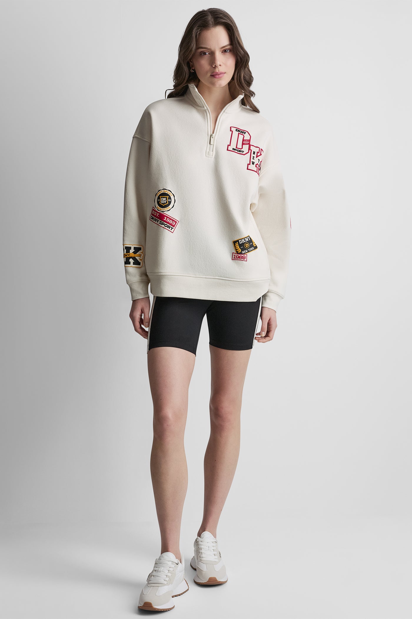 CAMPUS PATCH OVERSIZED QUARTER-ZIP VIEW 5 | Gifts Under $100