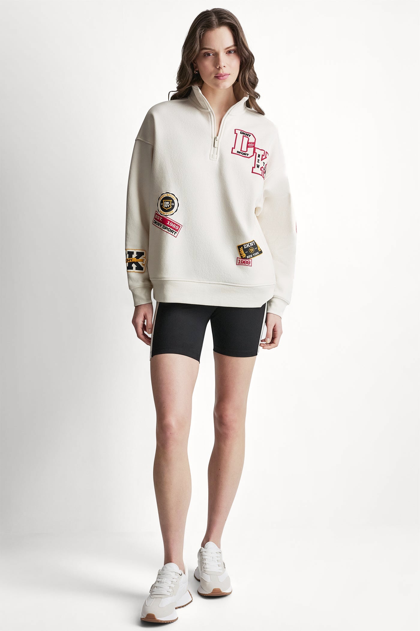 CAMPUS PATCH OVERSIZED QUARTER-ZIP VIEW 6 | Clothing