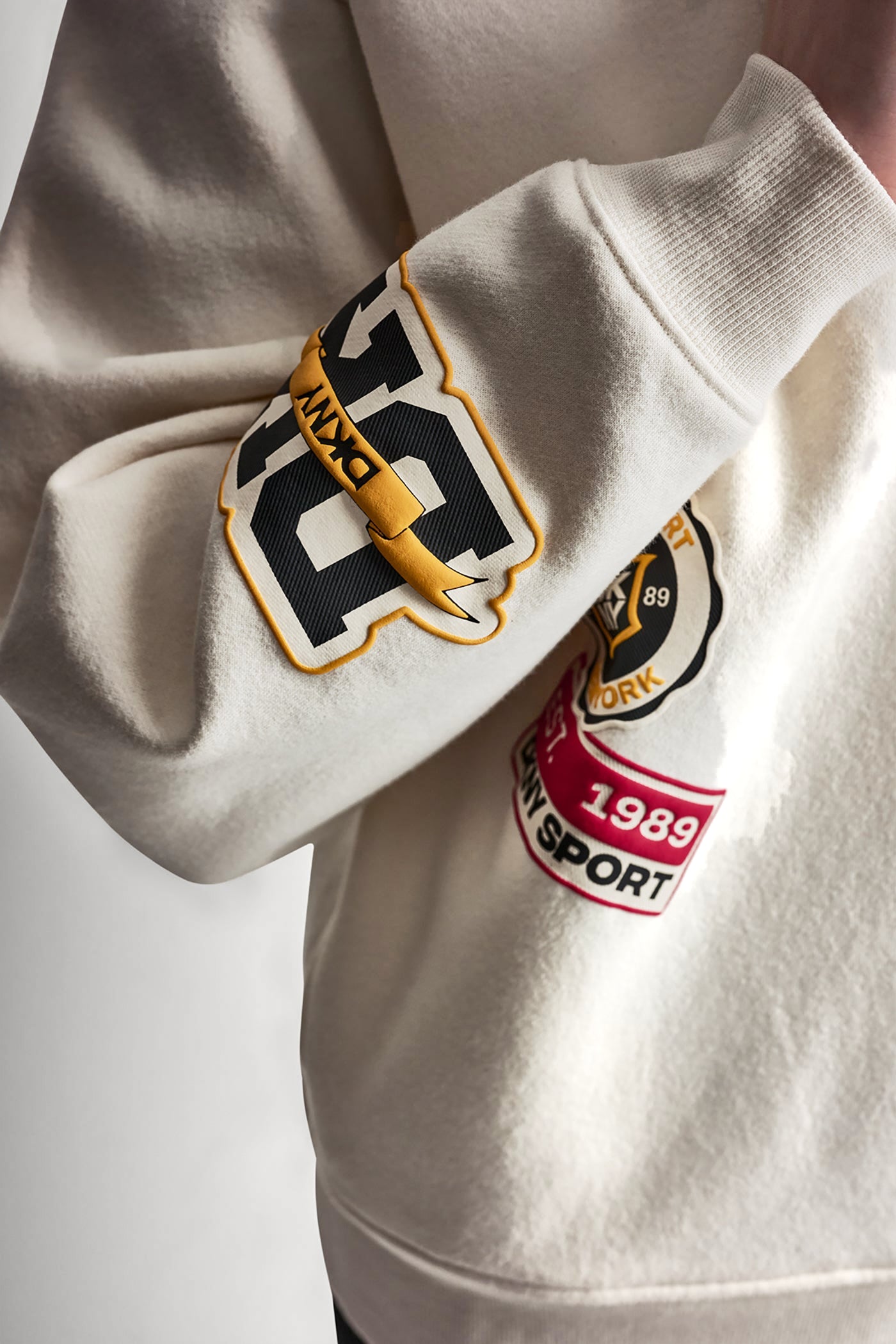 Campus Patch Oversized Quarter Zip | Pullover | DKNY