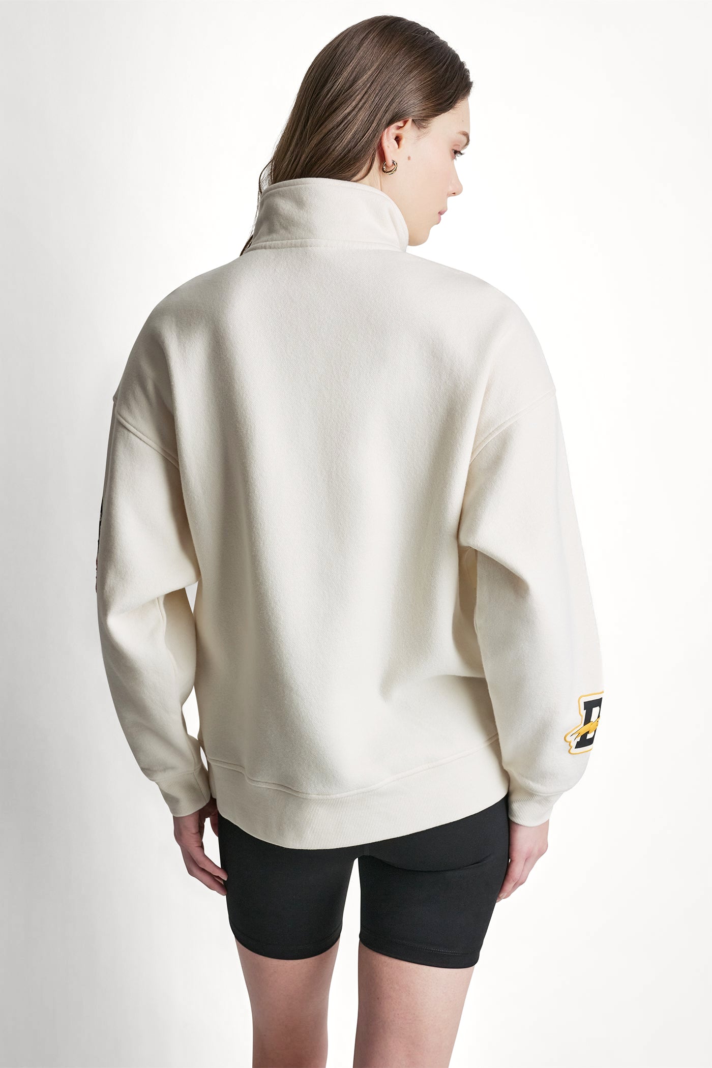 CAMPUS PATCH OVERSIZED QUARTER-ZIP VIEW 4 | Clothing