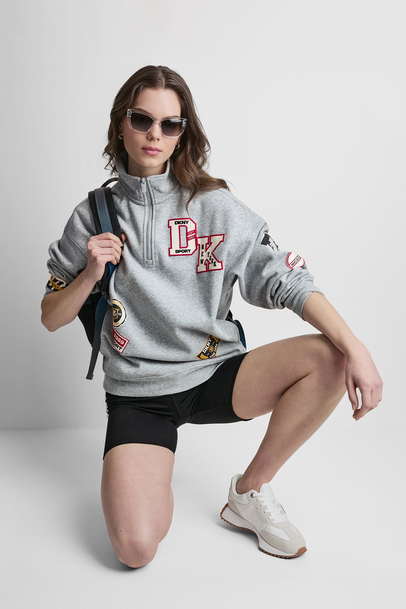 CAMPUS PATCH OVERSIZED QUARTER-ZIP VIEW 7