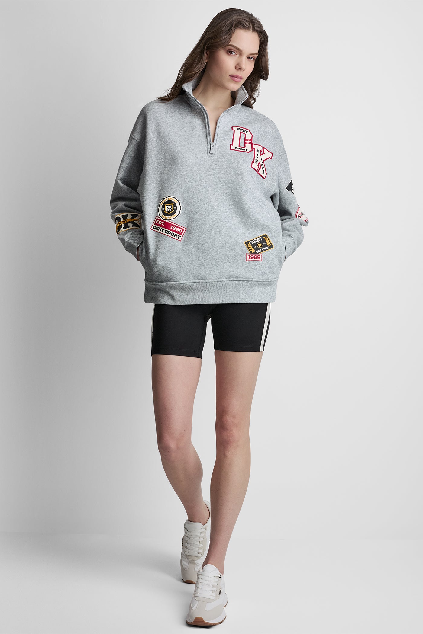 CAMPUS PATCH OVERSIZED QUARTER-ZIP VIEW 5