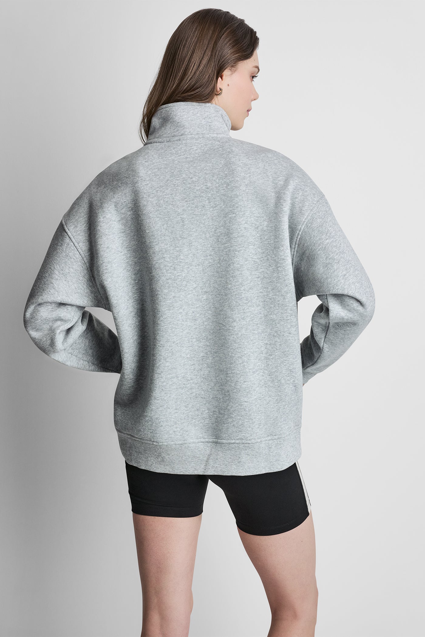 CAMPUS PATCH OVERSIZED QUARTER-ZIP VIEW 3