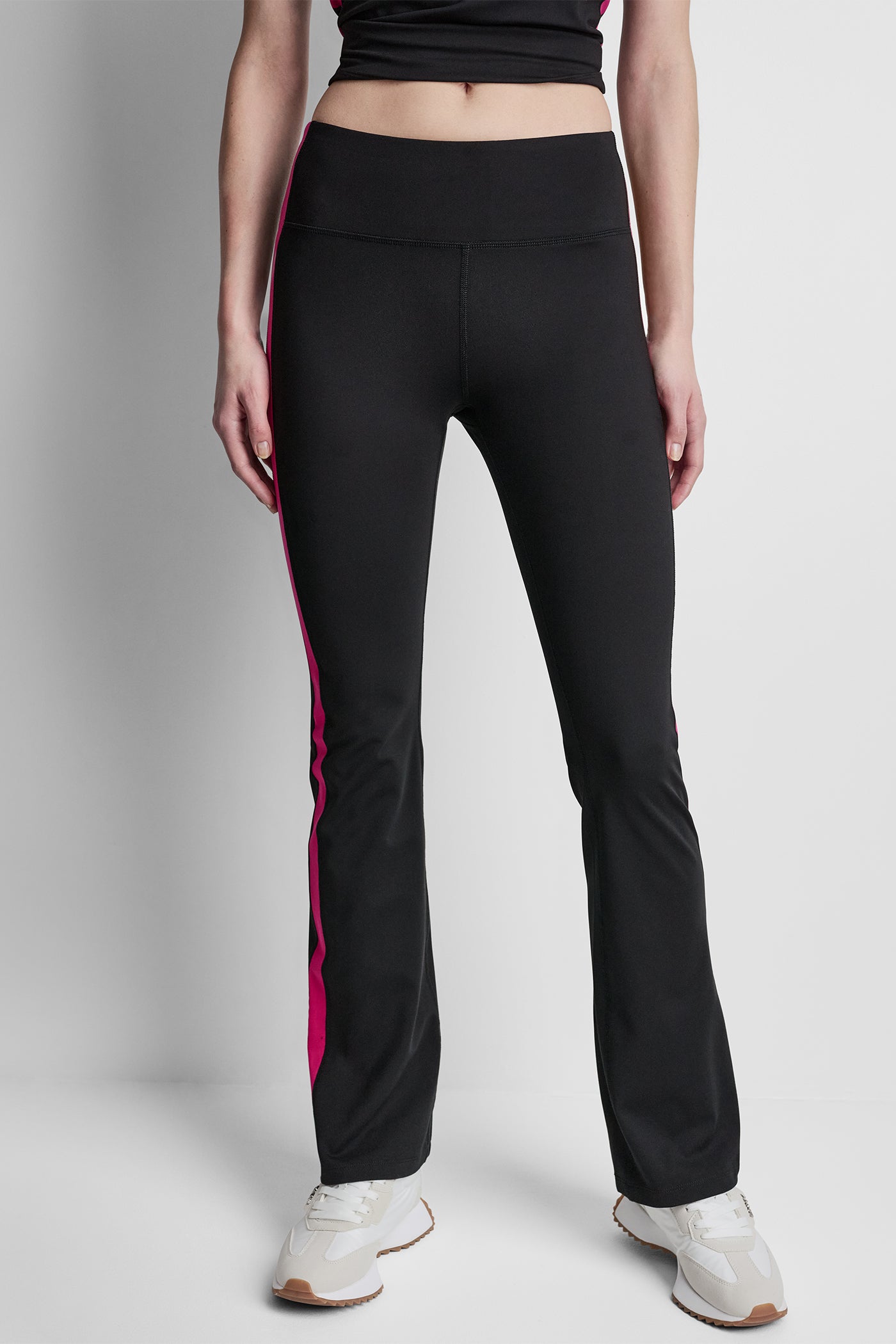 BALANCE COMPRESSION SIDE STRIPE FLARE LEGGING VIEW 5 | New Arrivals