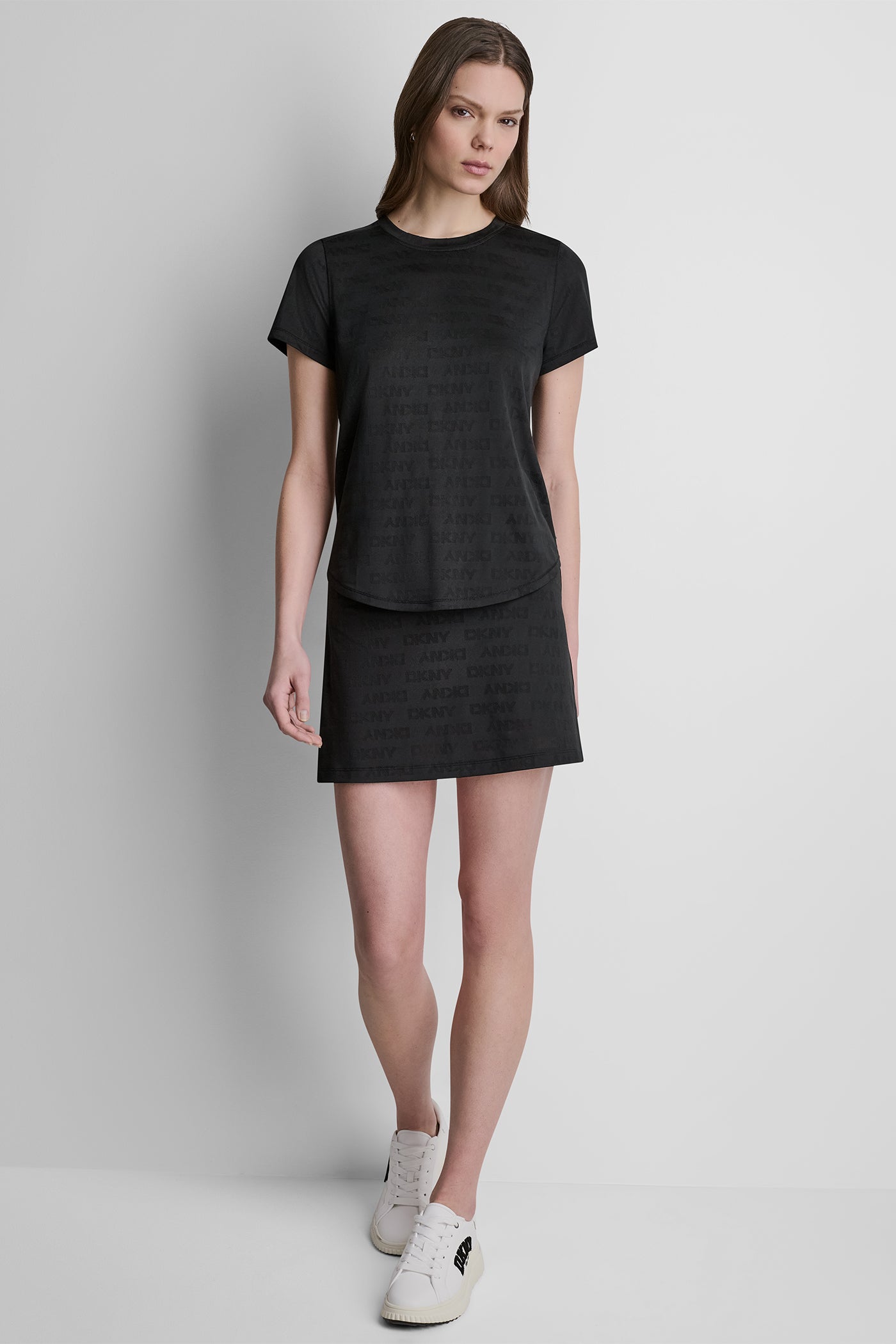 LOGO JACQUARD CREW NECK TEE VIEW 5 | New clothing