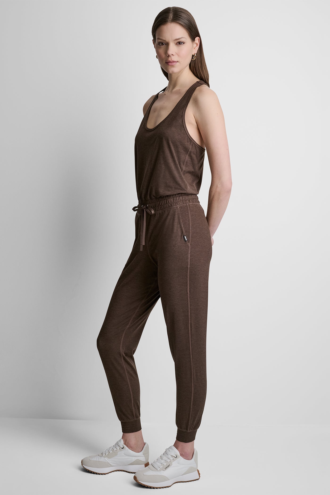 Spacedye Racerback Tank Jumpsuit | DKNY