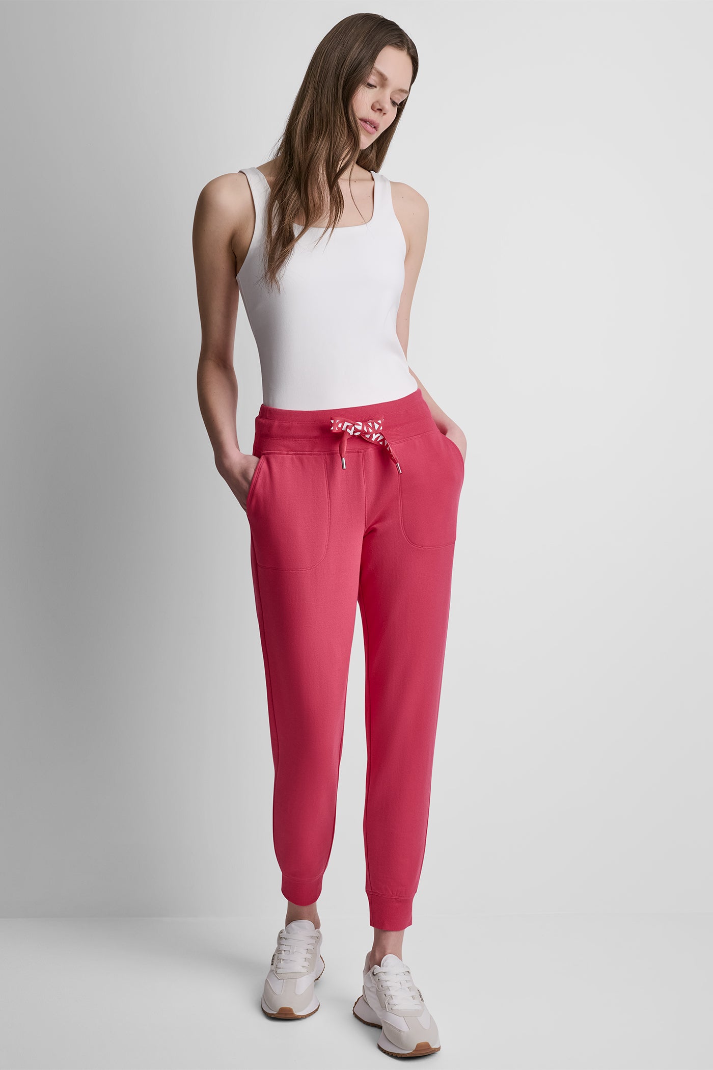 TWO-TONE LOGO DRAWCORD JOGGER VIEW 5 | DKNY Promo