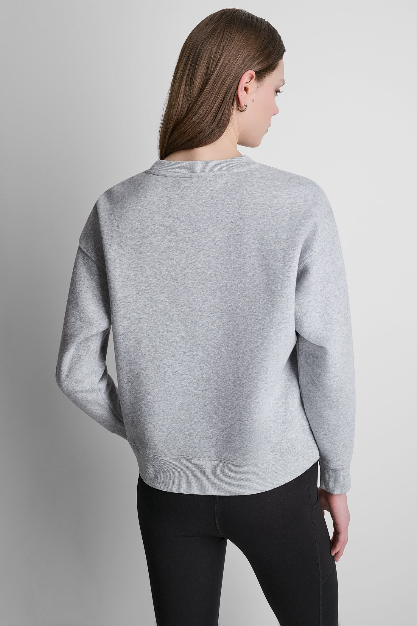 STACKED RHINESTONE LOGO PULLOVER VIEW 3 | DKNY Sport