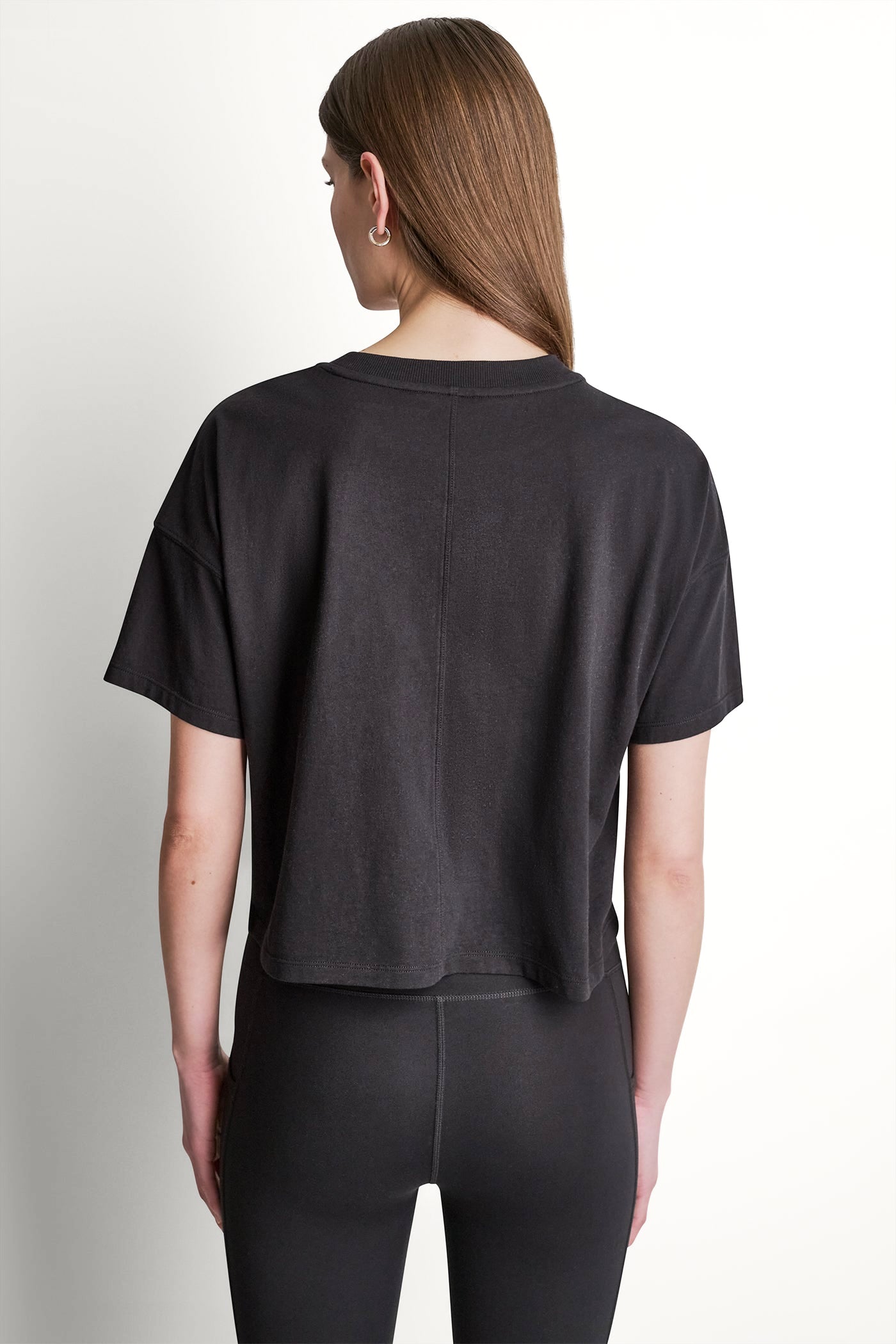 STACKED OMBRE RHINESTONE LOGO TEE VIEW 3 | Summer Collection