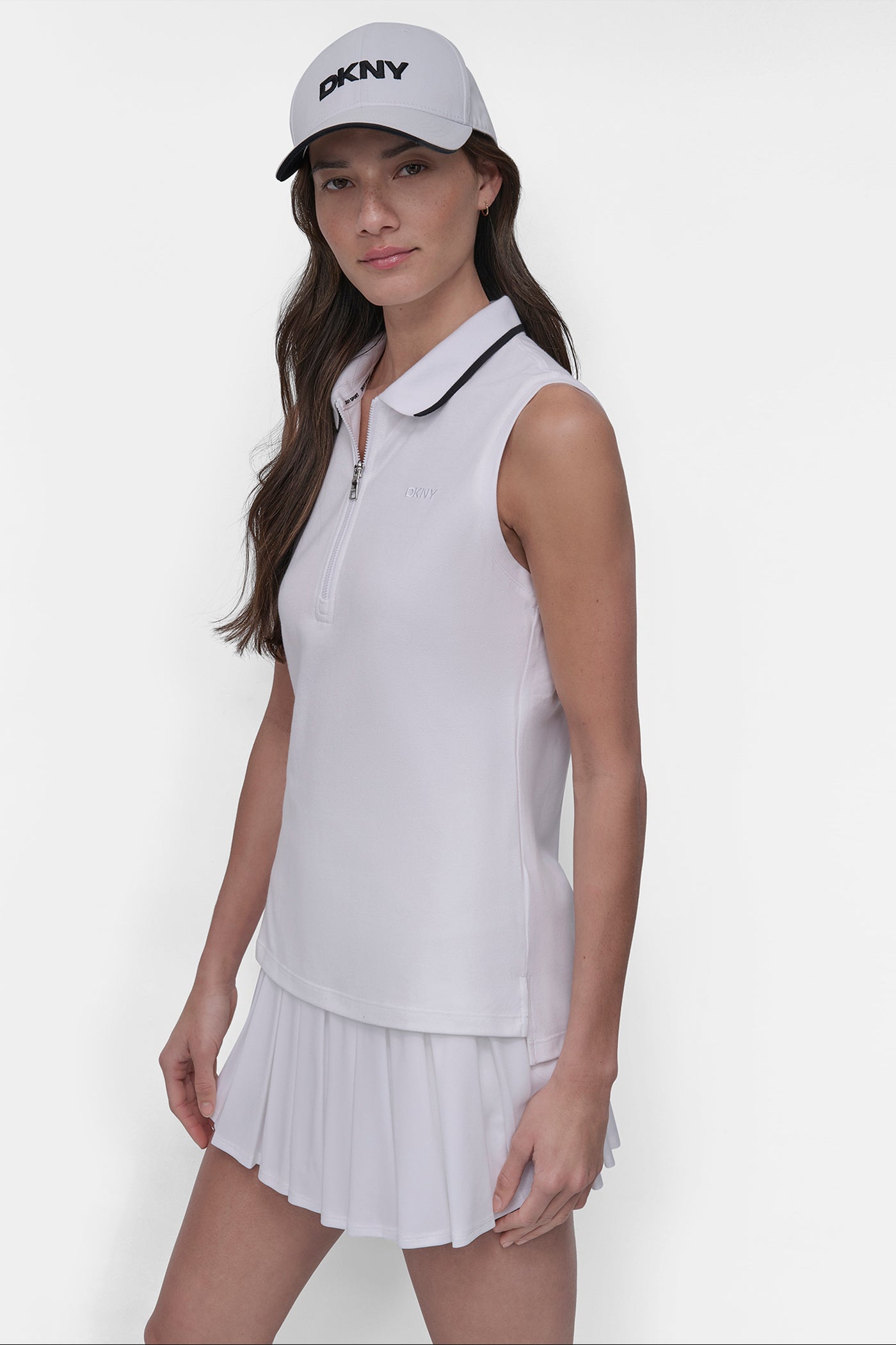 LOGO-EMBROIDERED PERFORMANCE POLO TANK VIEW 3 | Clothing