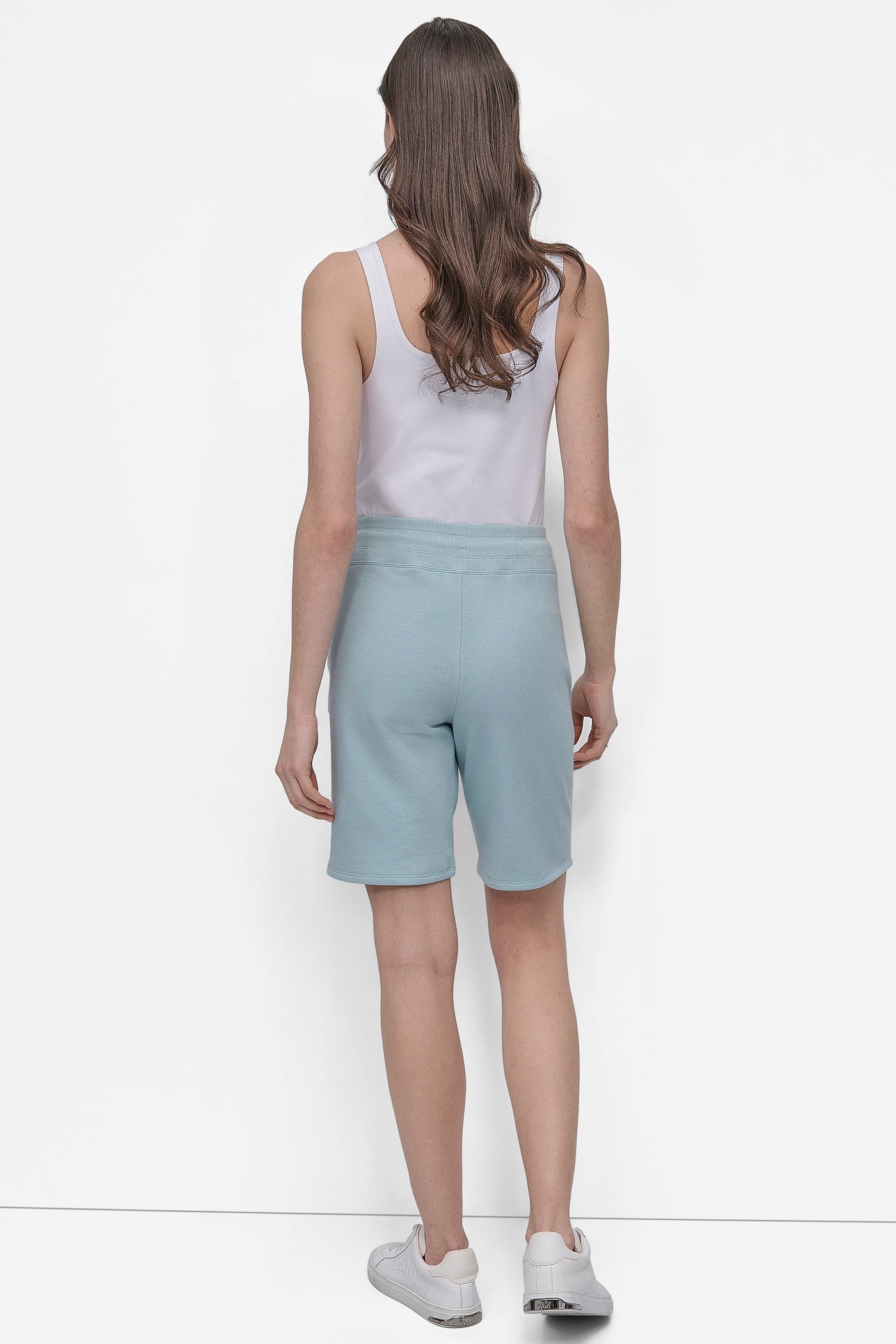 HIGH-RISE BERMUDA SWEAT SHORTS VIEW 6