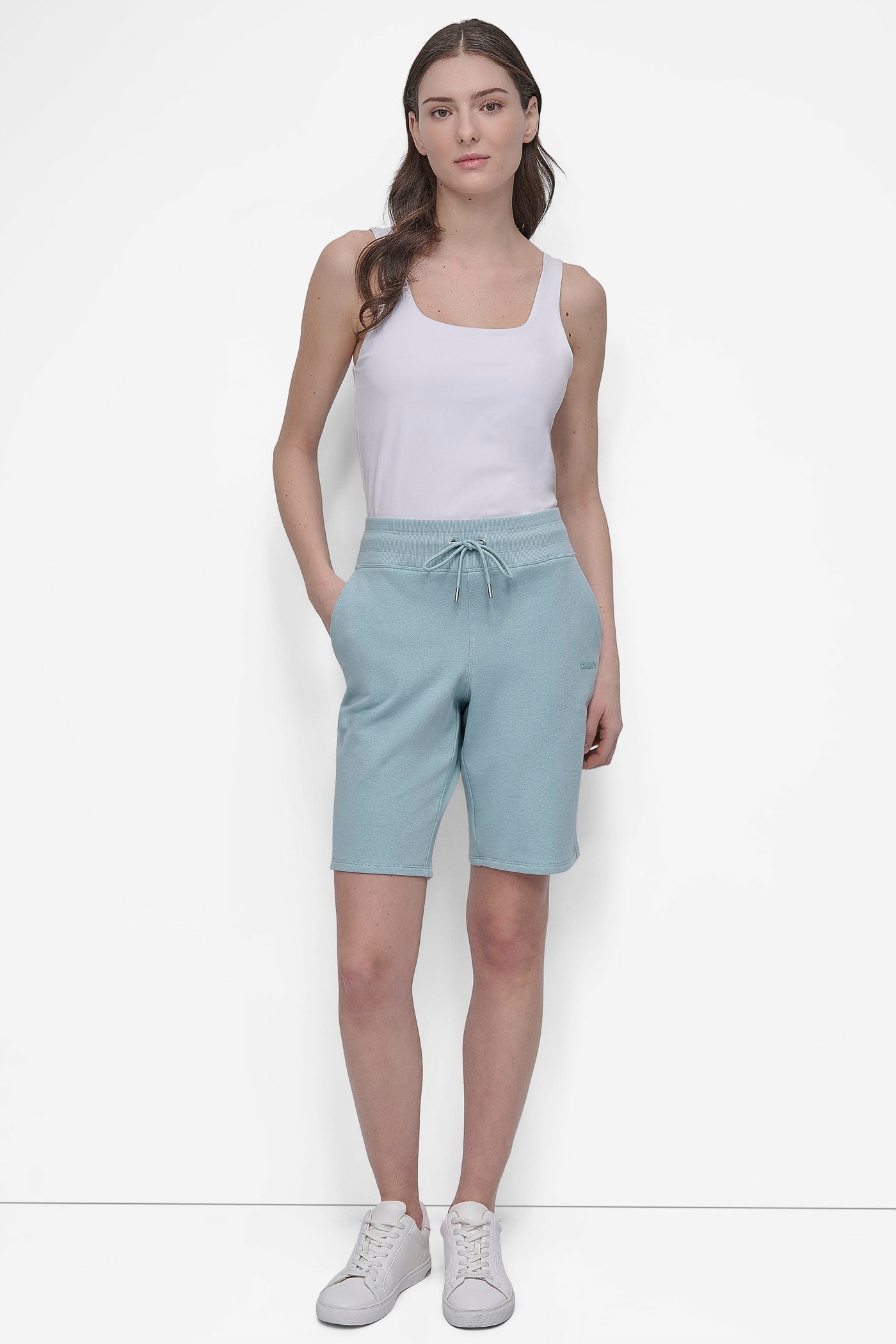 HIGH-RISE BERMUDA SWEAT SHORTS VIEW 5