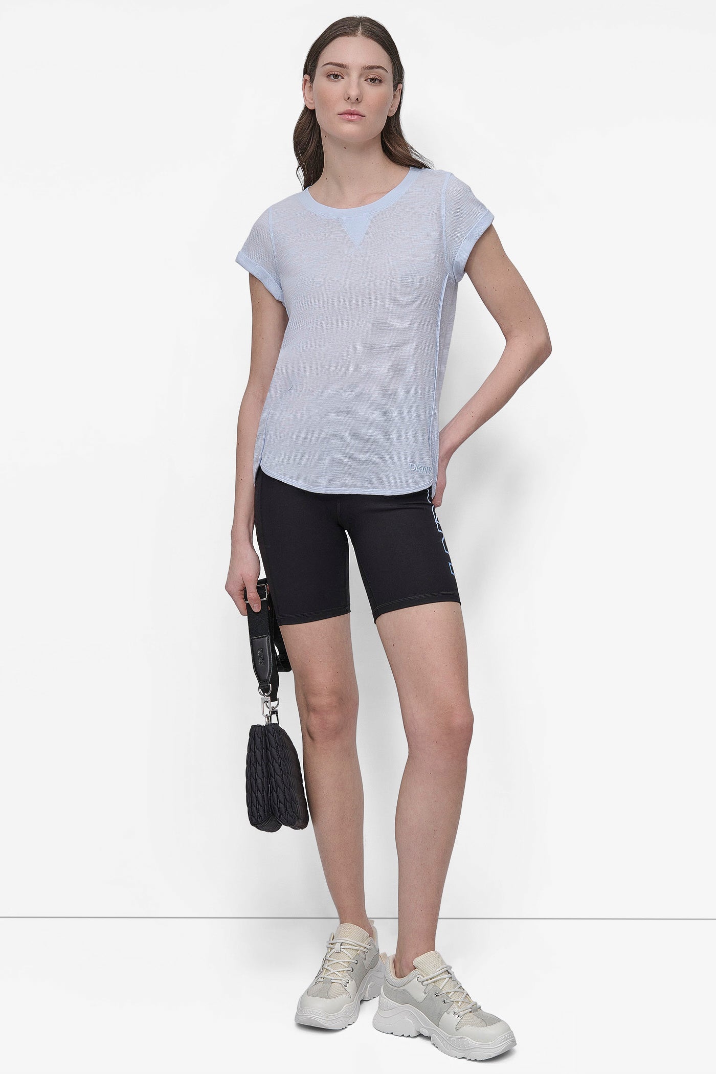 SLUB WAFFLE-KNIT TEE VIEW 5 | Tees & Tanks
