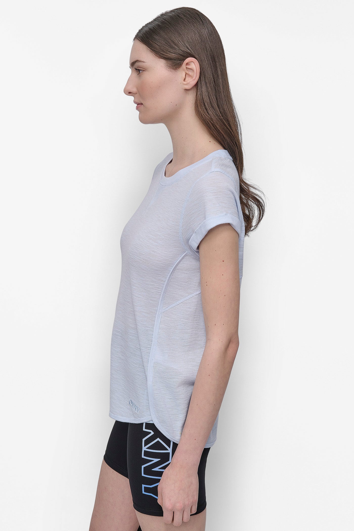 SLUB WAFFLE-KNIT TEE VIEW 3 | Tees & Tanks