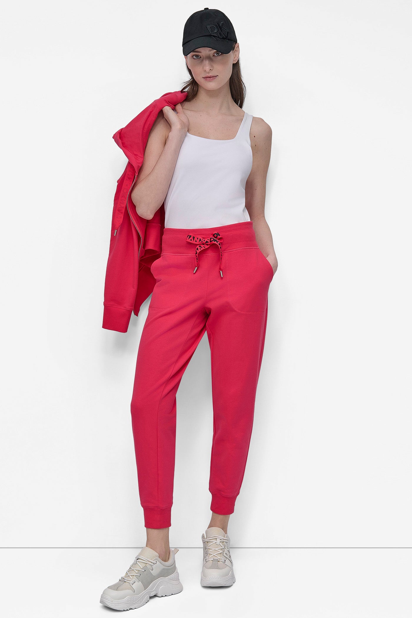 HIGH-RISE LOGO DRAWSTRING JOGGER VIEW 5 | Sport Essentials