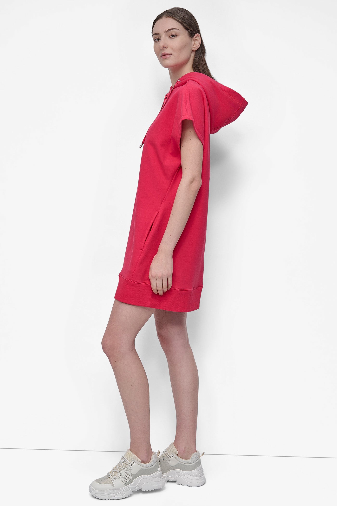 TWO TONE LOGO DRAWCORD SNEAKER DRESS VIEW 3 | SALE DRESSES